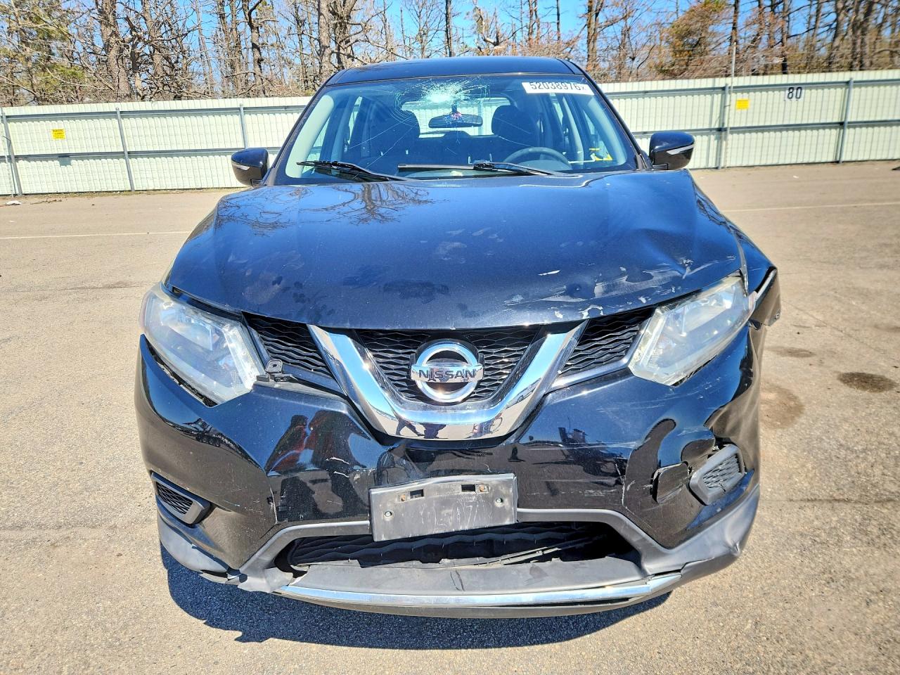 2015 Nissan Rogue S Black vin: KNMAT2MV9FP561651