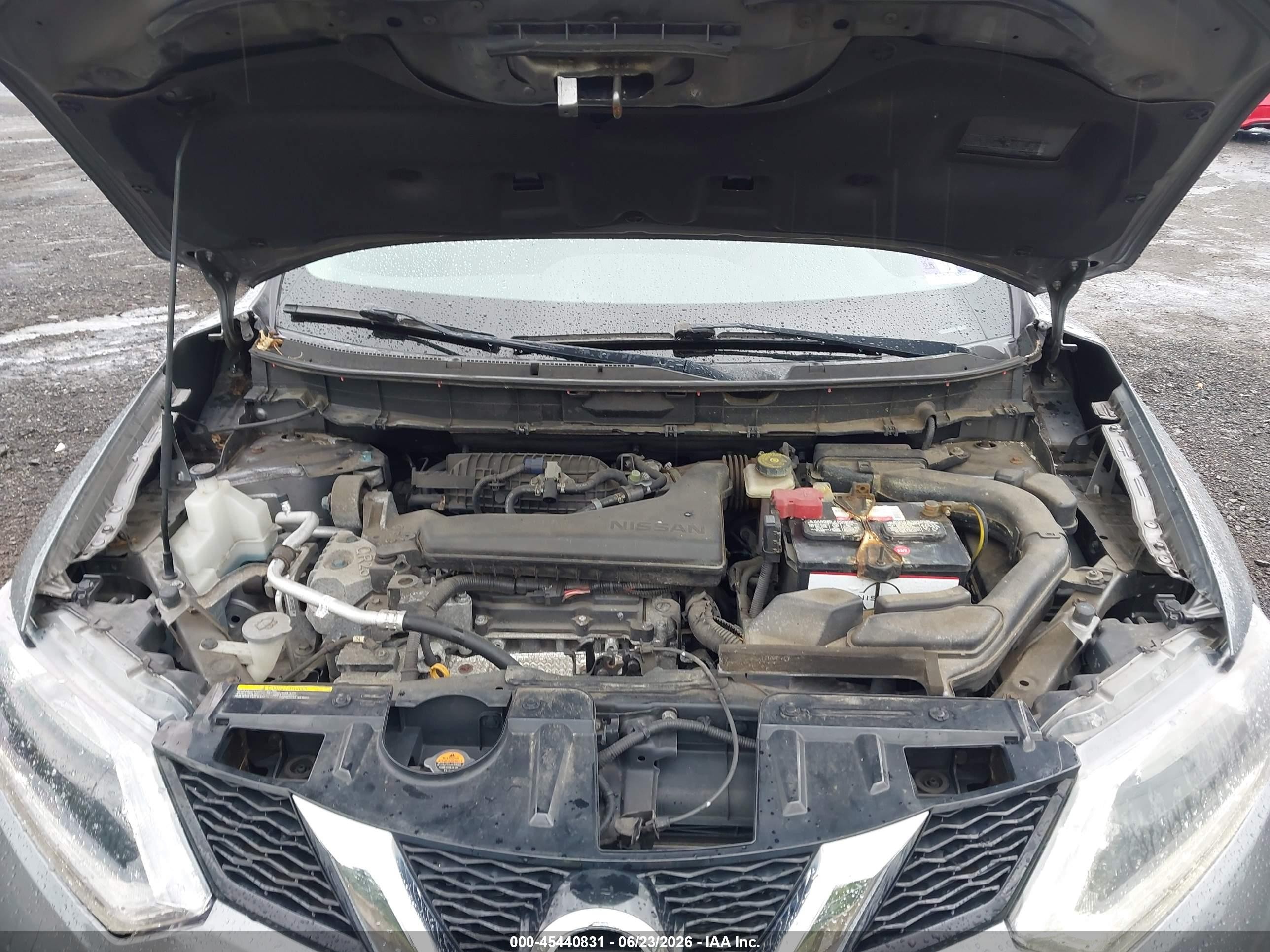 2015 Nissan Rogue Sv Gray vin: KNMAT2MV9FP581673