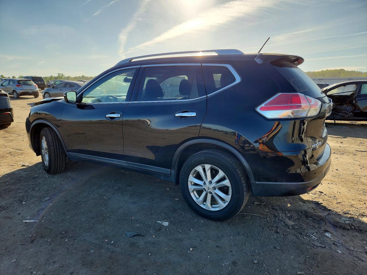 2015 Nissan Rogue Sv Black vin: KNMAT2MV9FP586145