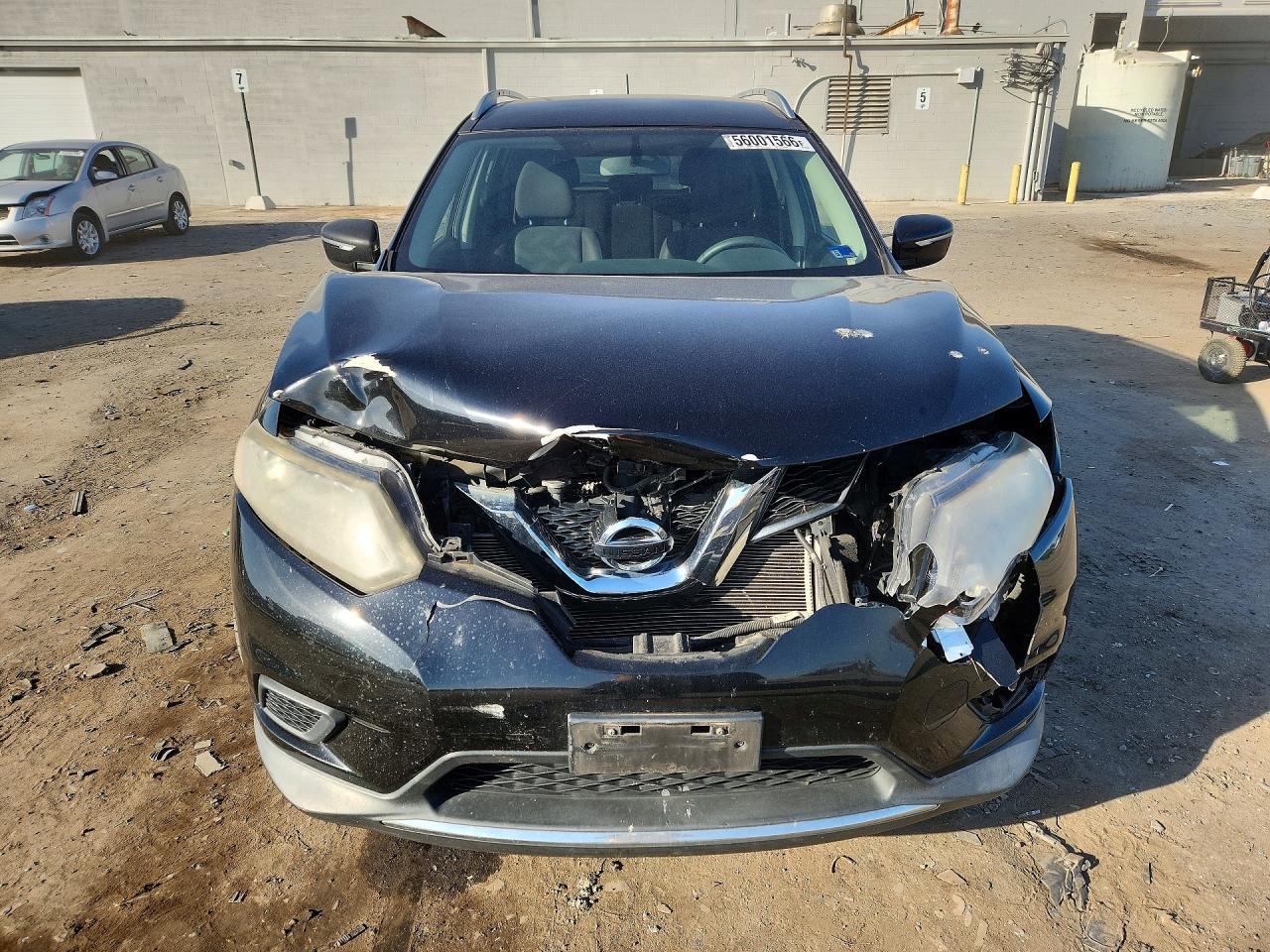 2015 Nissan Rogue Sv Black vin: KNMAT2MV9FP586145