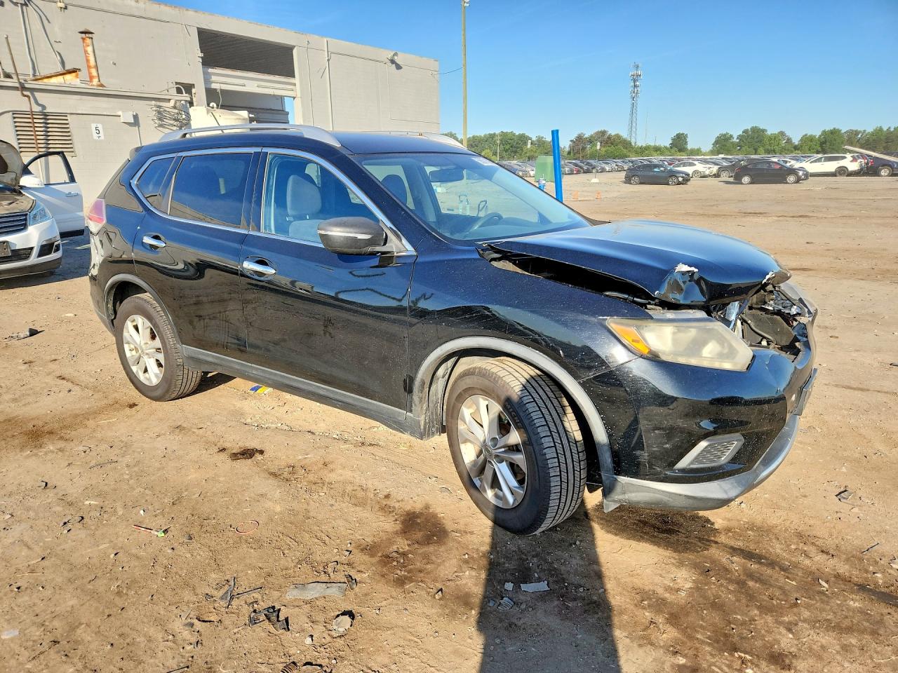 2015 Nissan Rogue Sv Black vin: KNMAT2MV9FP586145