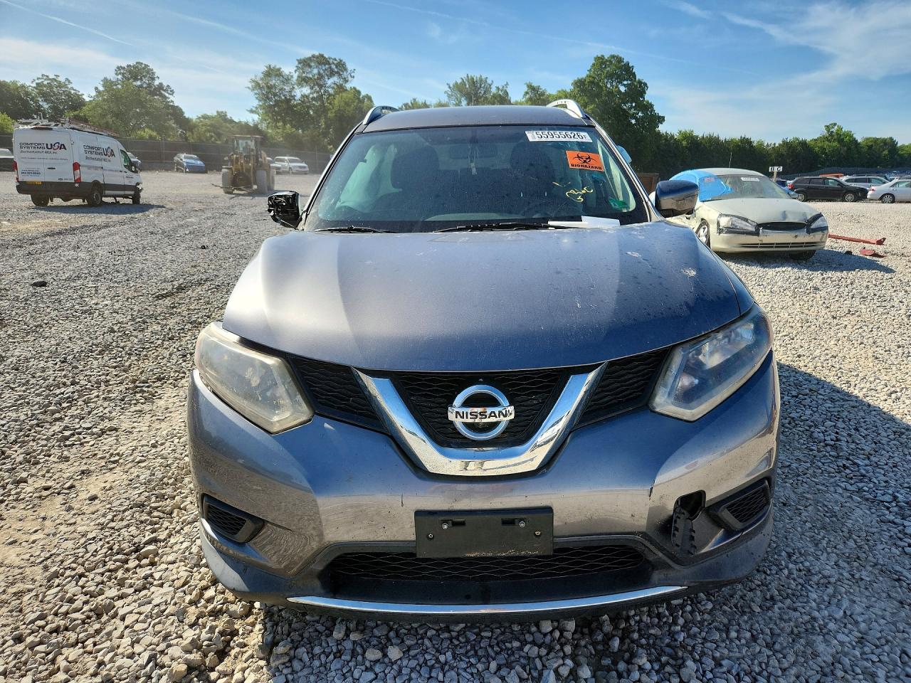 2016 Nissan Rogue Sv Серебряный vin: KNMAT2MV9GP669091
