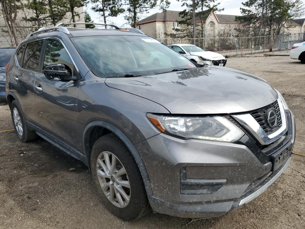 2018 Nissan Rogue Sv Серый vin: KNMAT2MV9JP556278 Damage: Right Mirror, Broken, Replacement Required