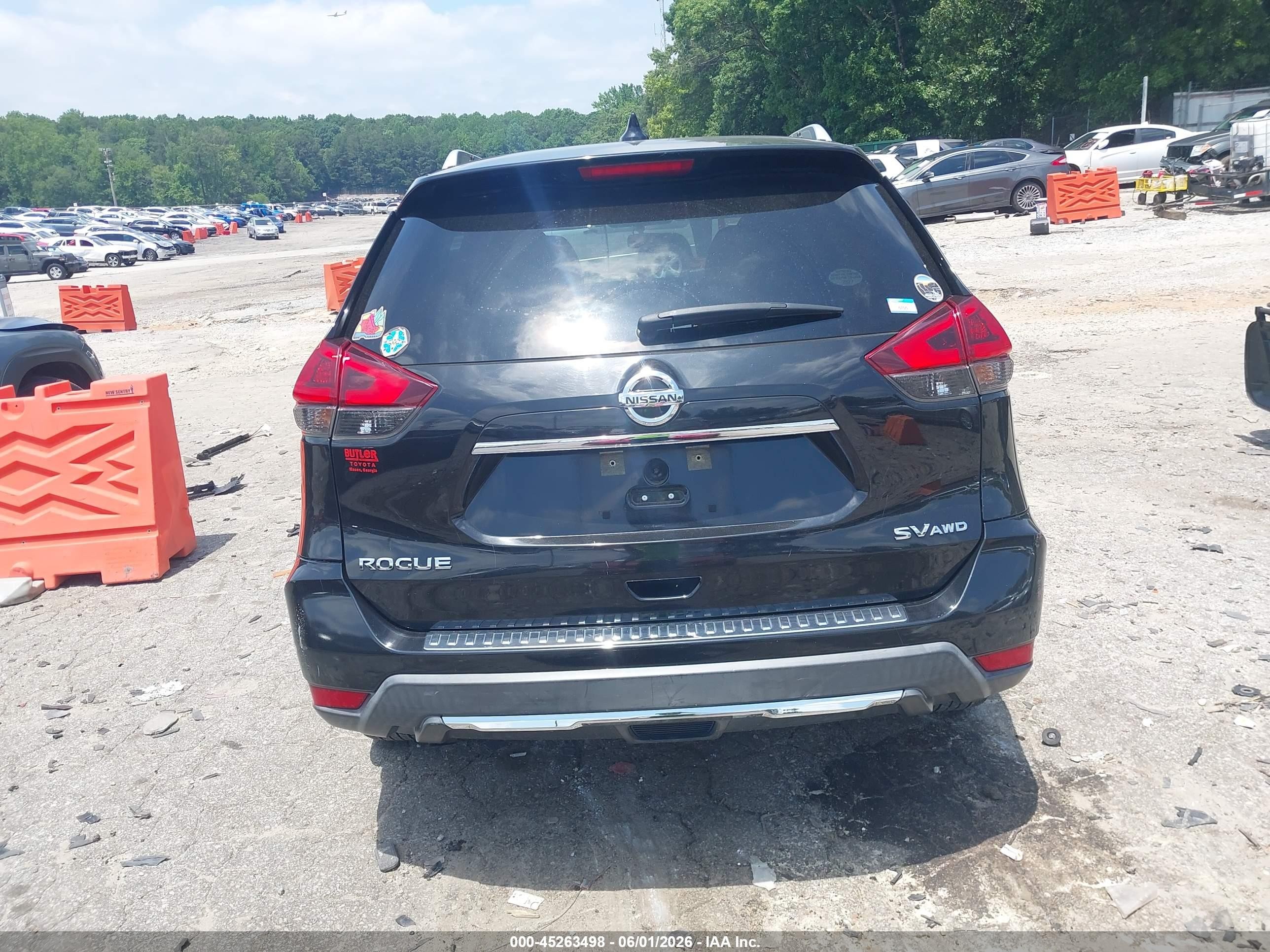 2018 Nissan Rogue Sv Black vin: KNMAT2MV9JP595999