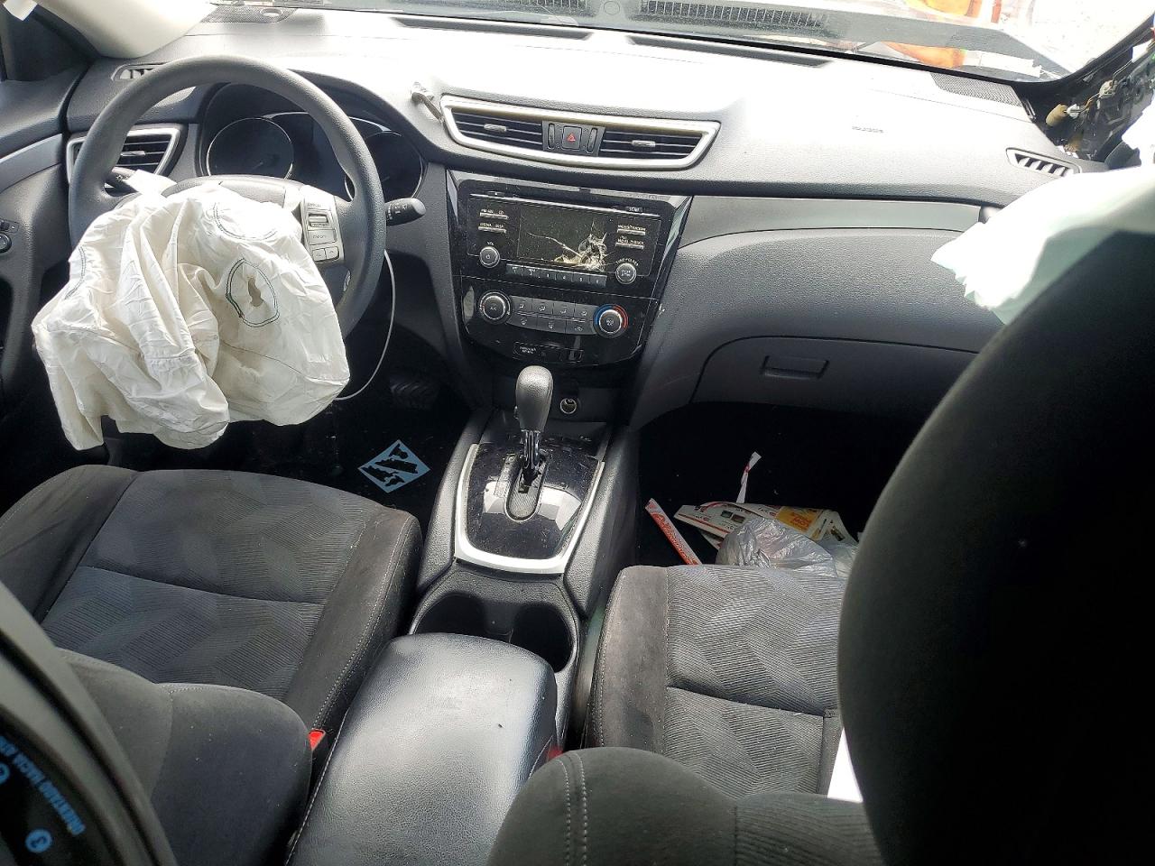 2015 Nissan Rogue S Черный vin: KNMAT2MVXFP502737