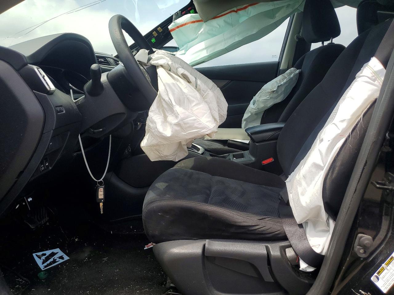 2015 Nissan Rogue S Черный vin: KNMAT2MVXFP502737
