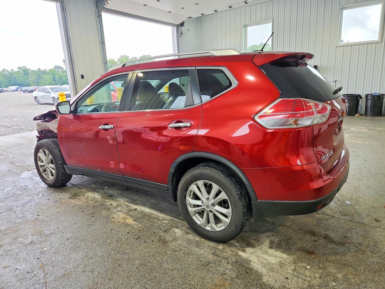 2015 Nissan Rogue Sv Red vin: KNMAT2MVXFP505315