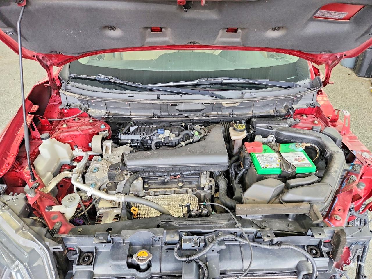 2015 Nissan Rogue Sv Red vin: KNMAT2MVXFP505315
