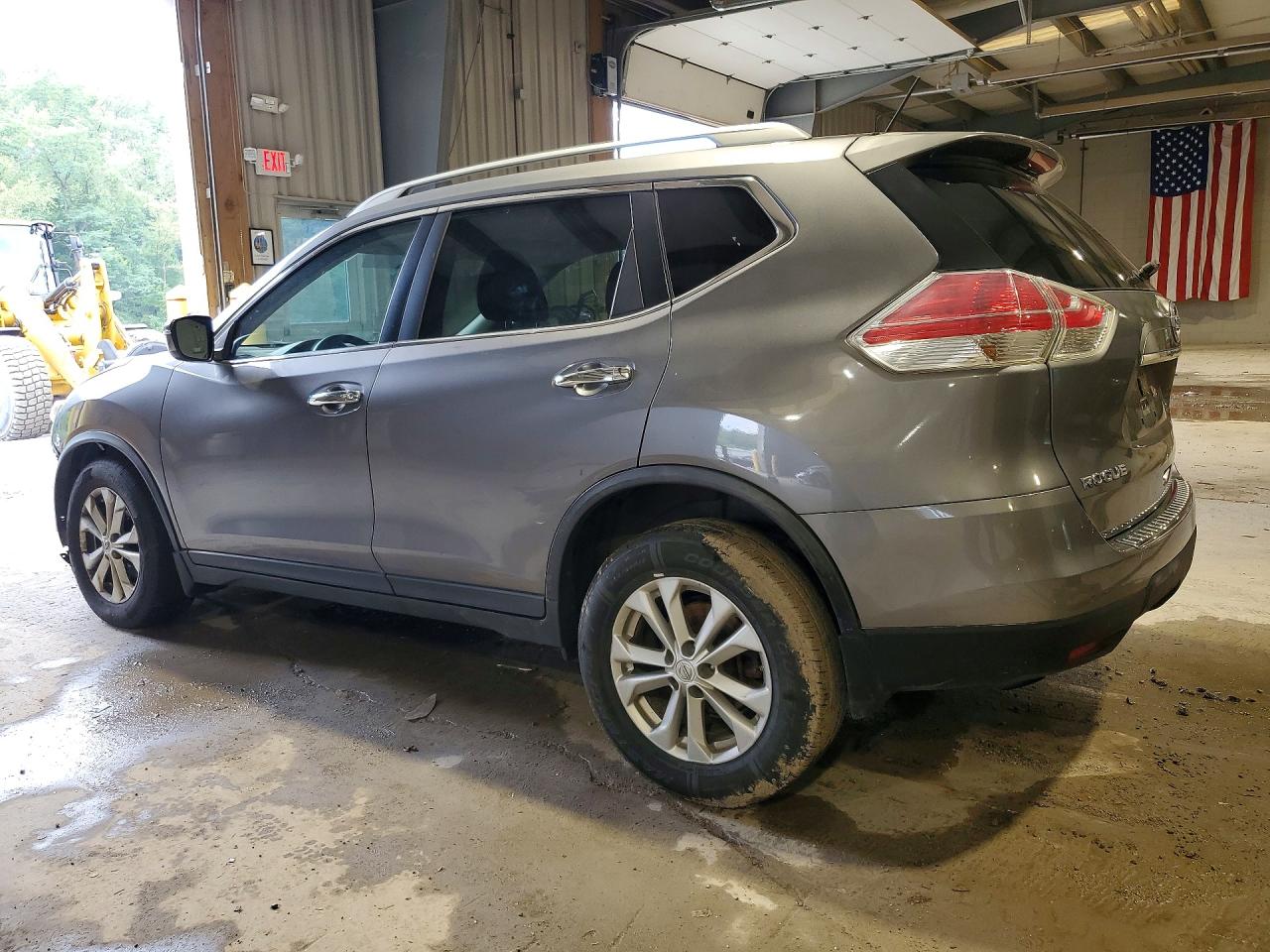 2015 Nissan Rogue Sv Silver vin: KNMAT2MVXFP508781