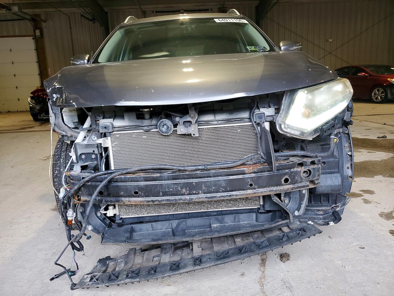 2015 Nissan Rogue Sv Silver vin: KNMAT2MVXFP508781