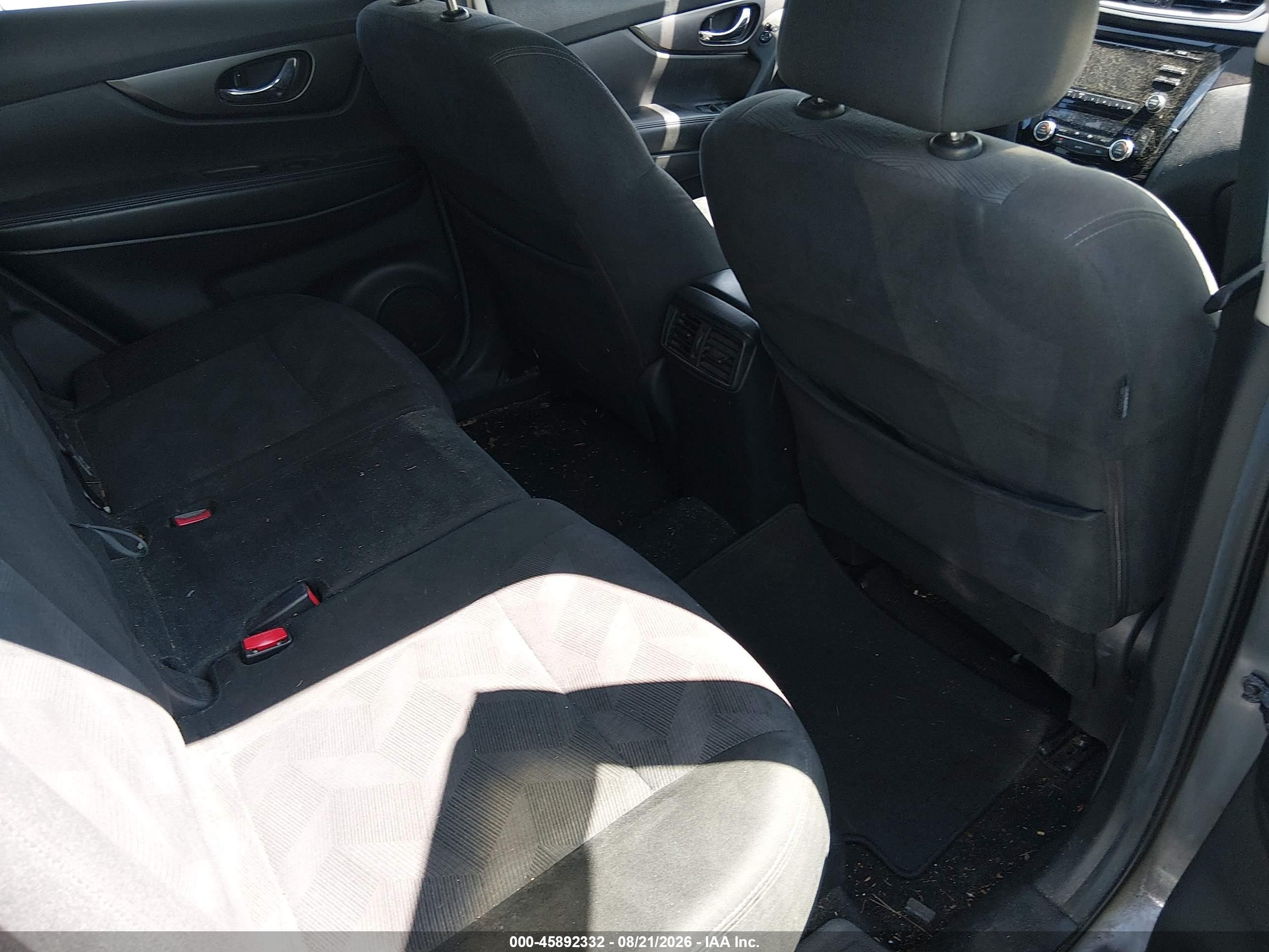 2015 Nissan Rogue Sv Gray vin: KNMAT2MVXFP511759