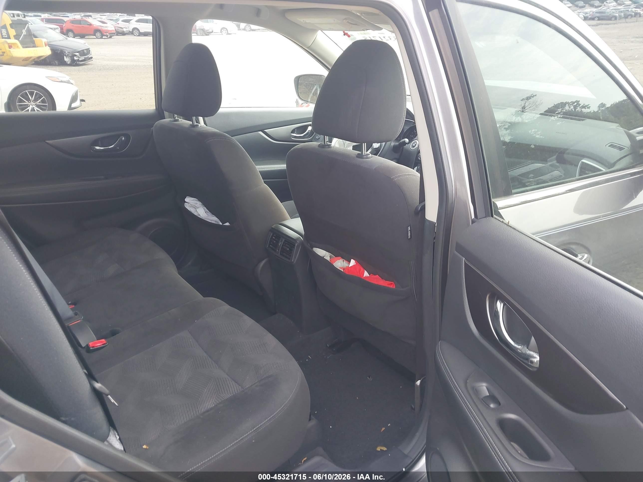 2015 Nissan Rogue Sv Gray vin: KNMAT2MVXFP512801