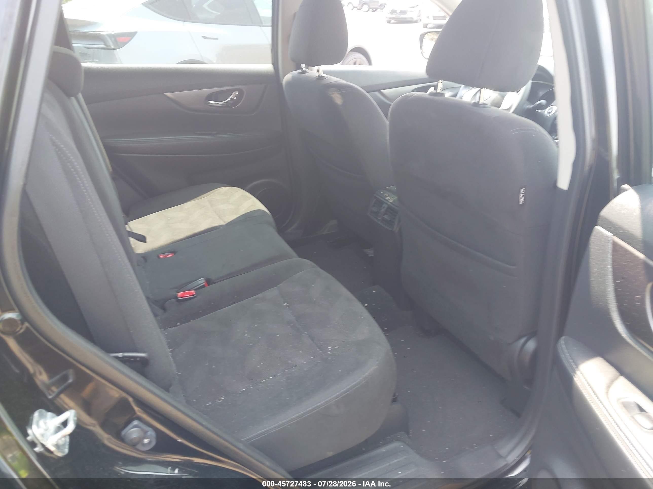 2015 Nissan Rogue Sv Black vin: KNMAT2MVXFP516069