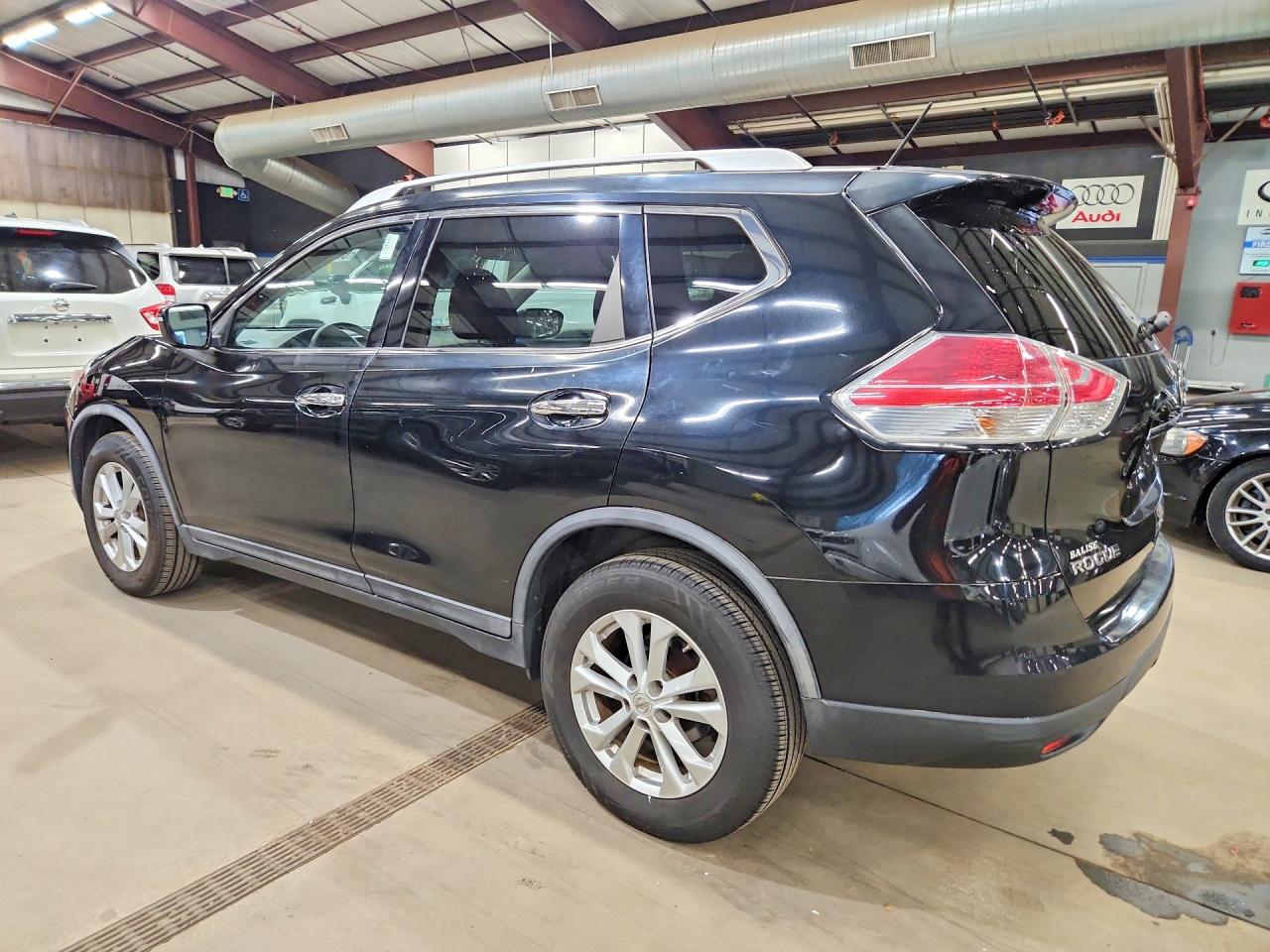 2015 Nissan Rogue Sv Black vin: KNMAT2MVXFP520977