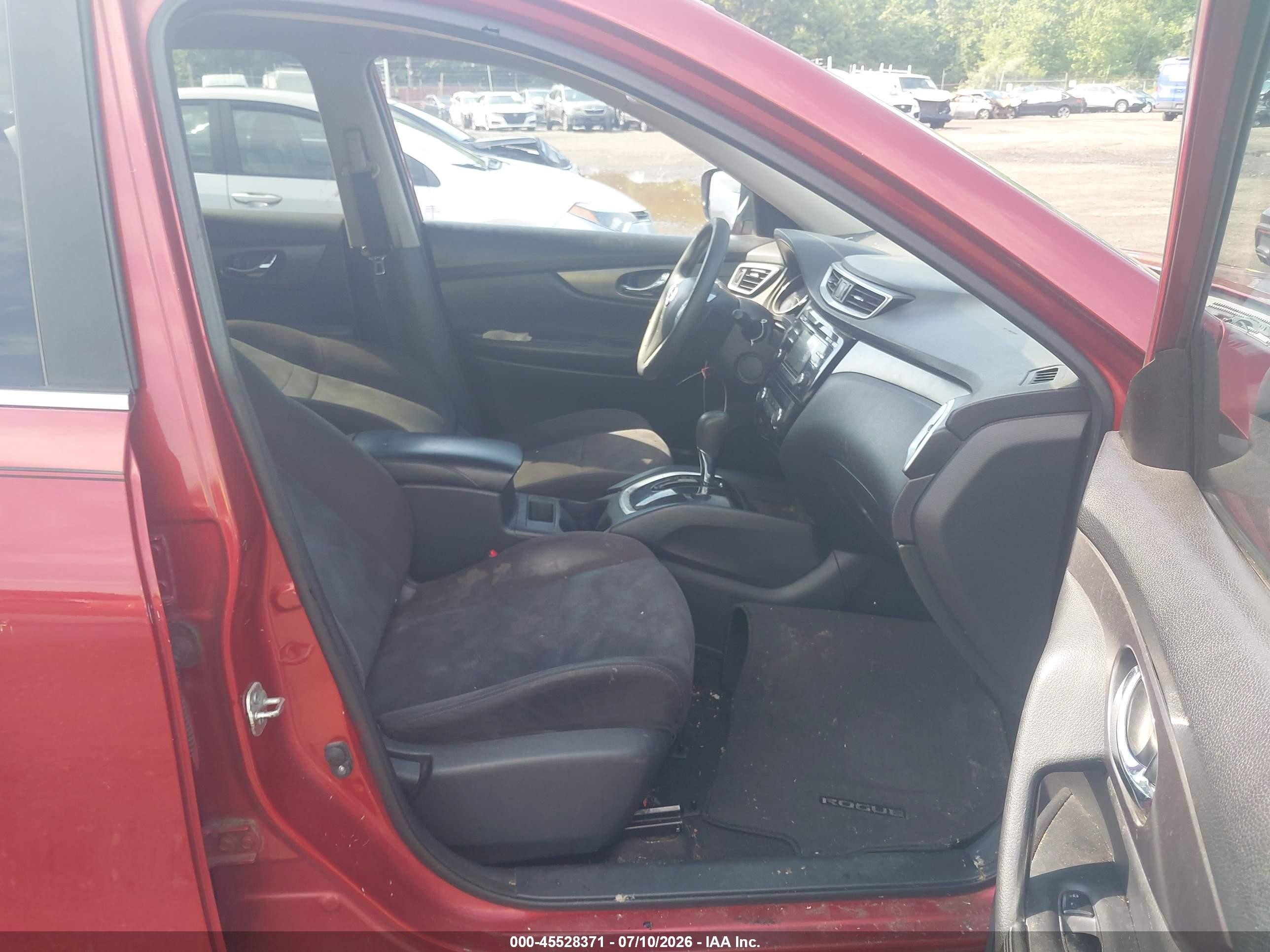 2015 Nissan Rogue Sv Red vin: KNMAT2MVXFP521031