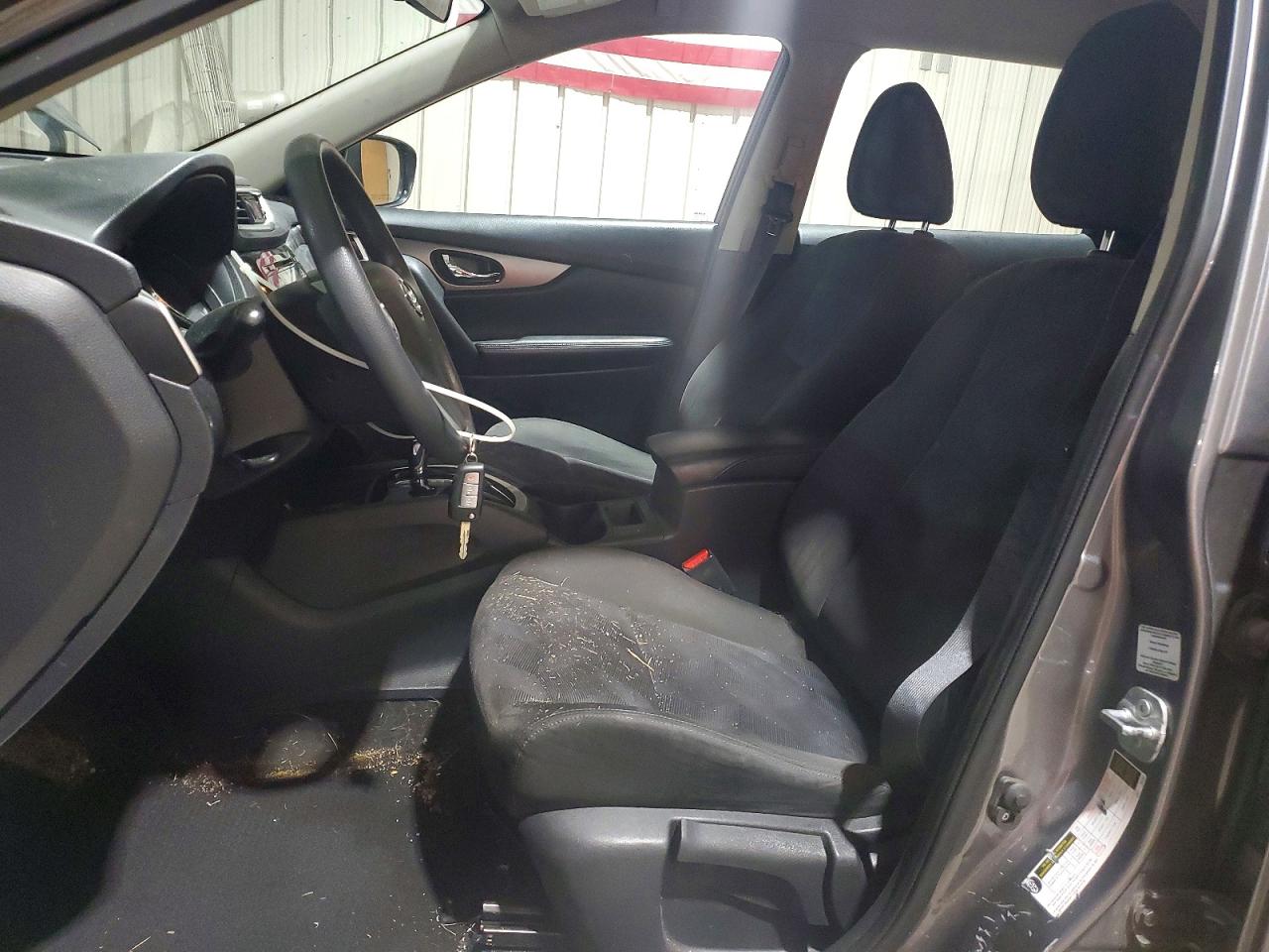 2015 Nissan Rogue S Gray vin: KNMAT2MVXFP527489