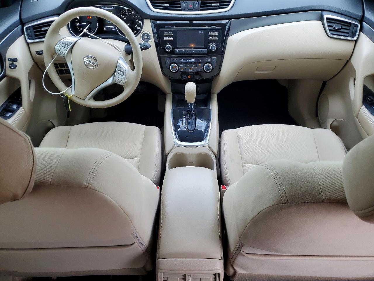 2015 Nissan Rogue S Белый vin: KNMAT2MVXFP534670