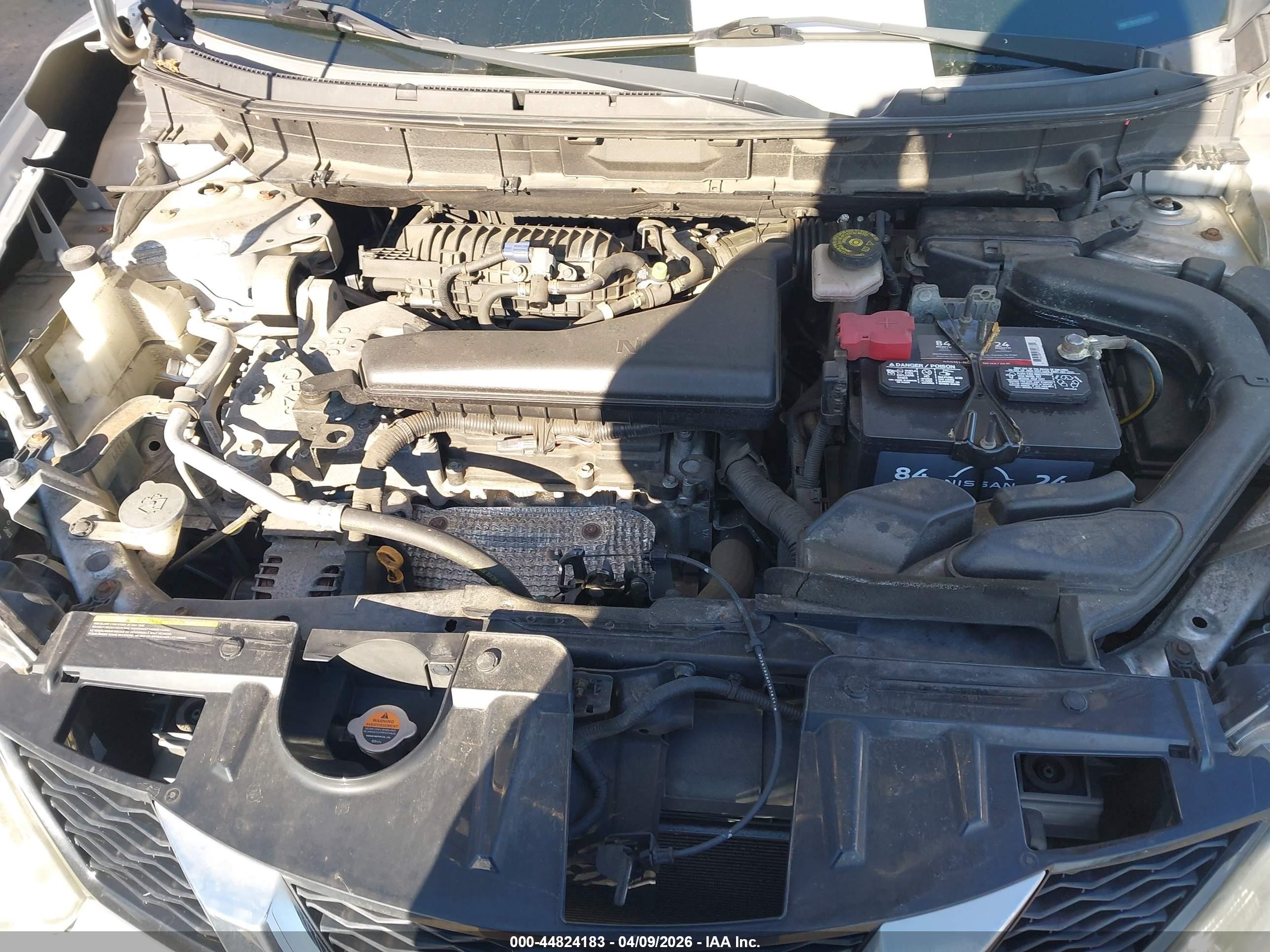 2015 Nissan Rogue S Gray vin: KNMAT2MVXFP536144