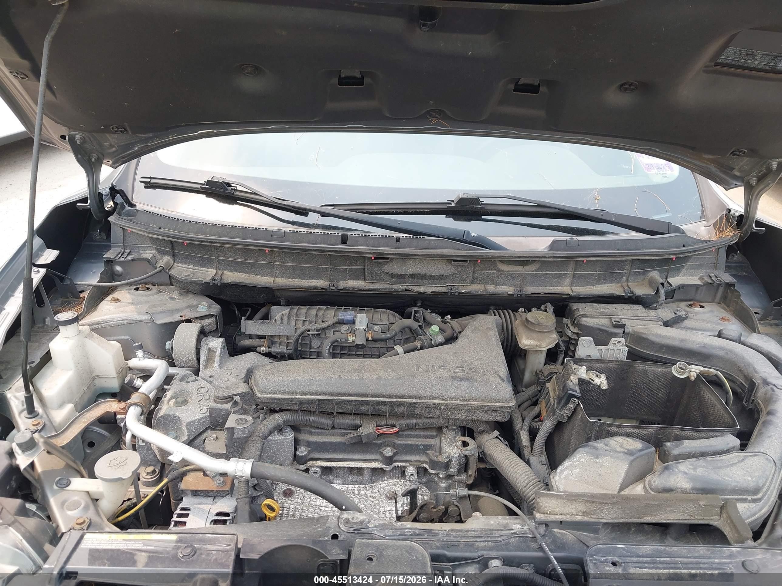 2015 Nissan Rogue Sv Gray vin: KNMAT2MVXFP554417