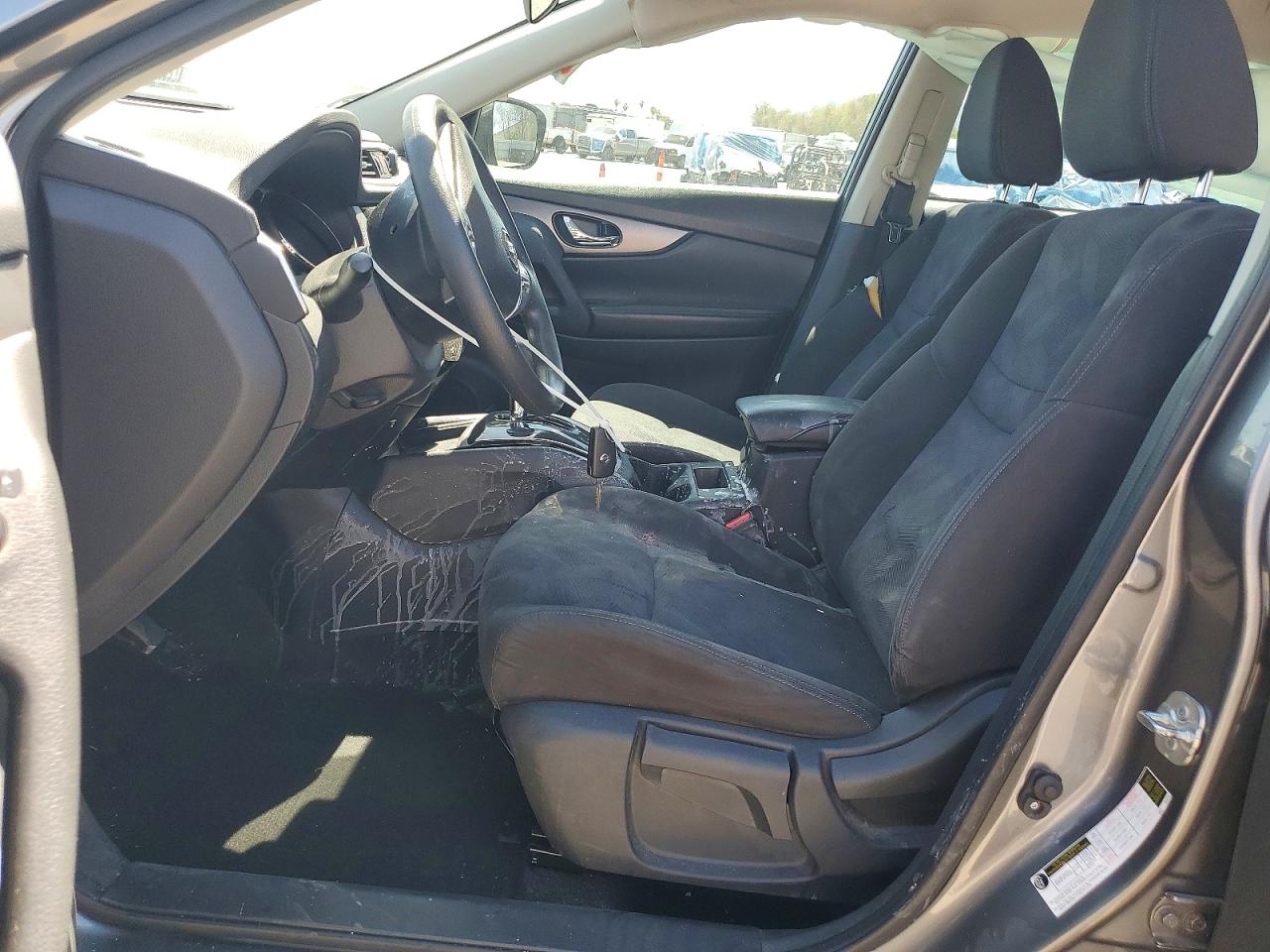2015 Nissan Rogue S Gray vin: KNMAT2MVXFP567782