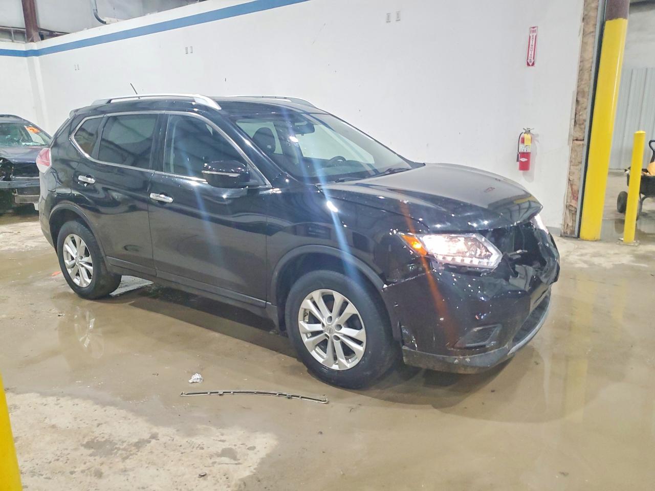 2015 Nissan Rogue Sv Black vin: KNMAT2MVXFP568415