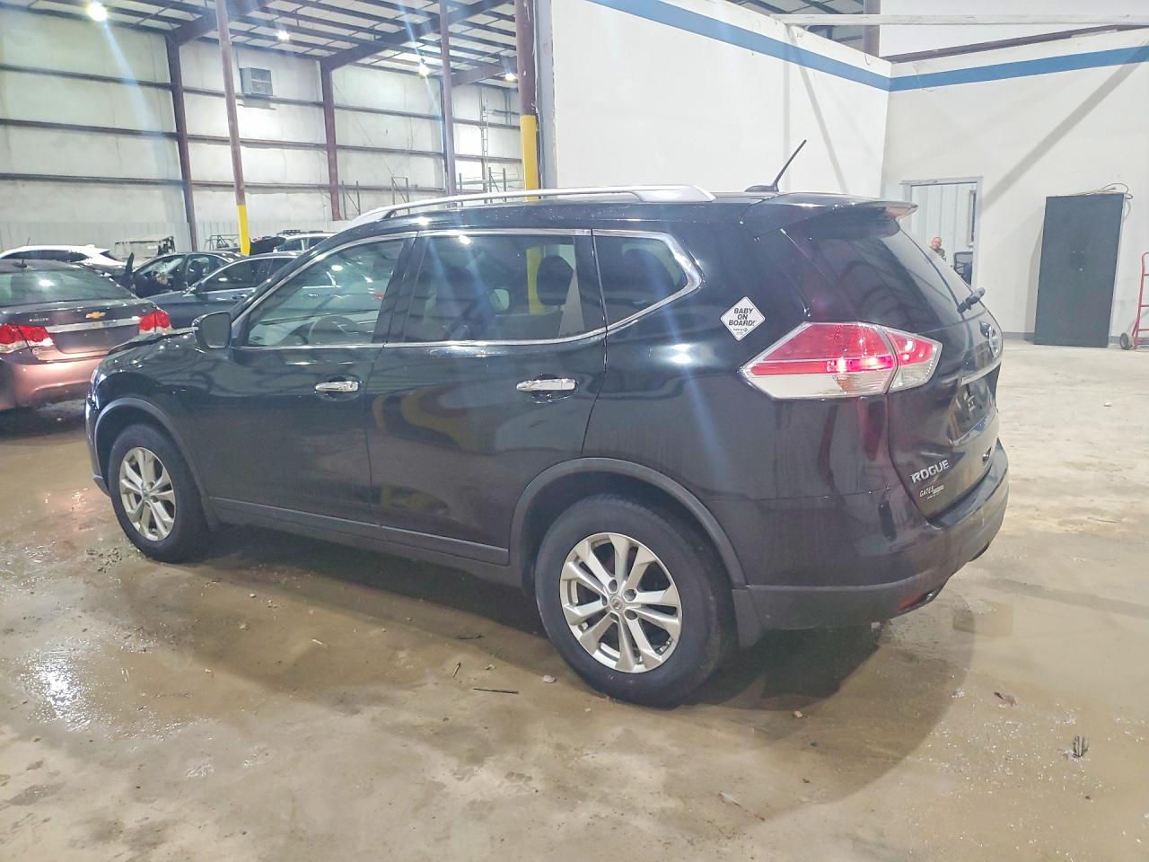 2015 Nissan Rogue Sv Black vin: KNMAT2MVXFP568415