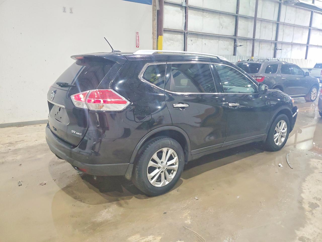 2015 Nissan Rogue Sv Black vin: KNMAT2MVXFP568415
