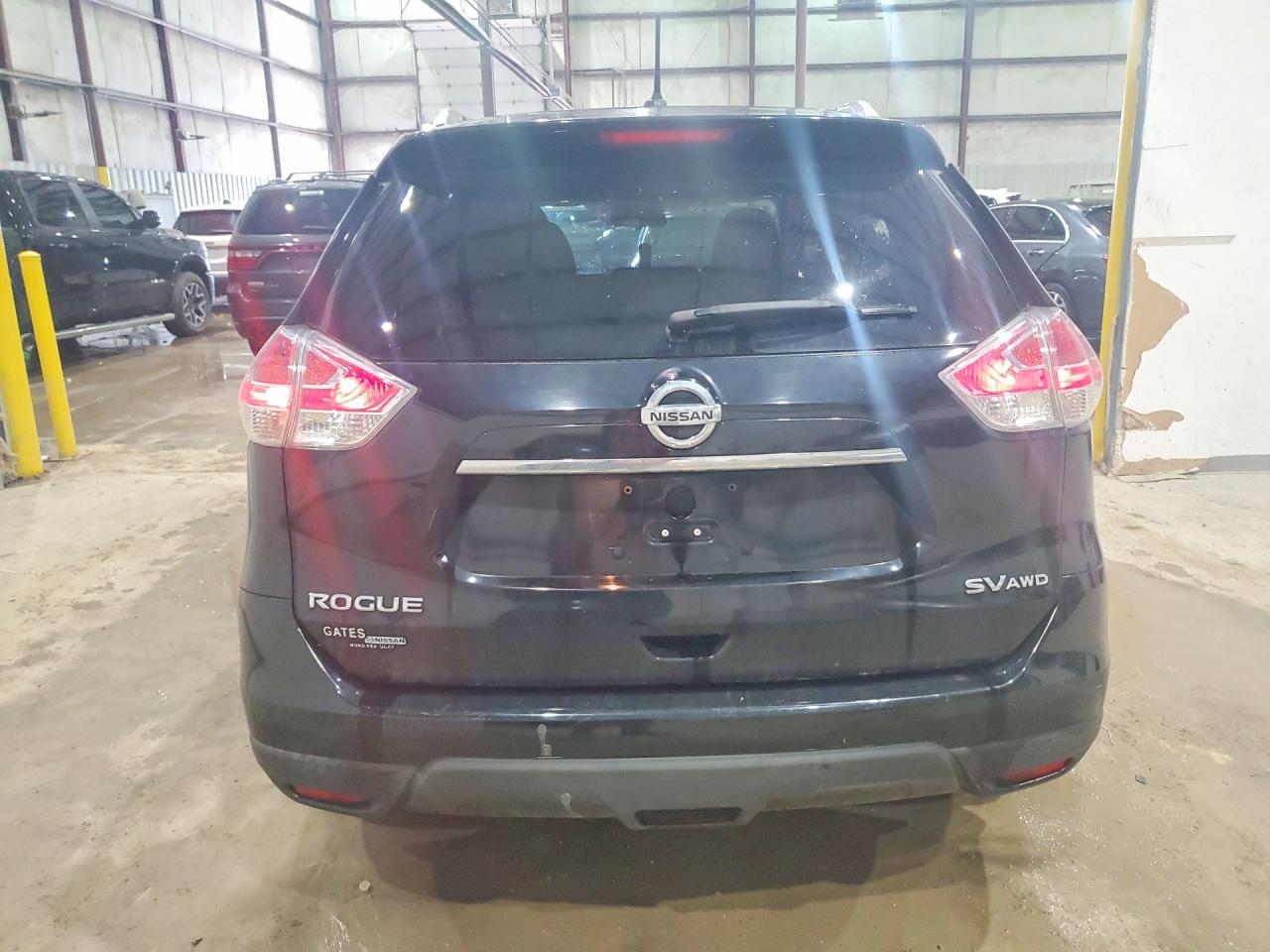 2015 Nissan Rogue Sv Black vin: KNMAT2MVXFP568415