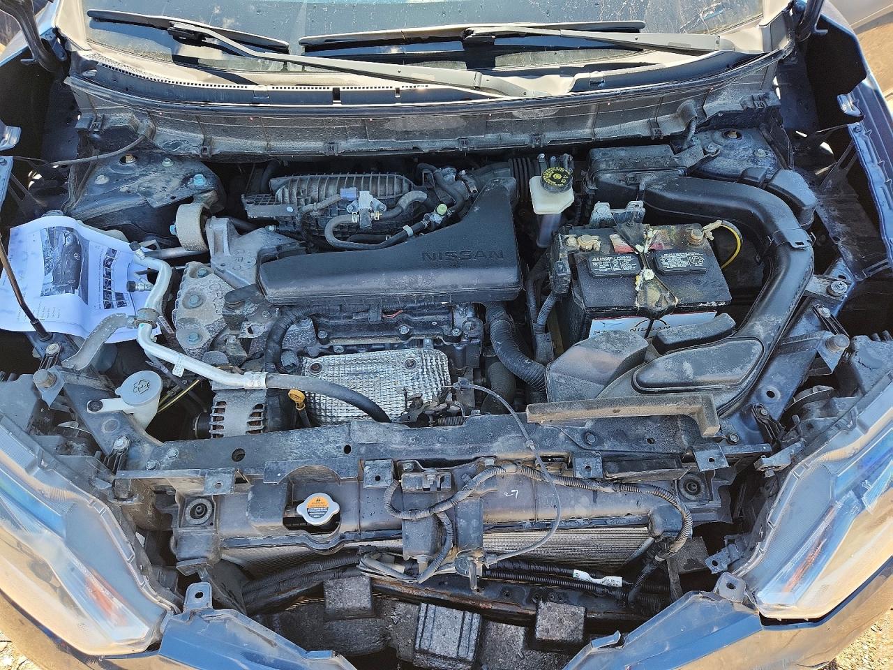 2016 Nissan Rogue Sv Синий vin: KNMAT2MVXGP668418