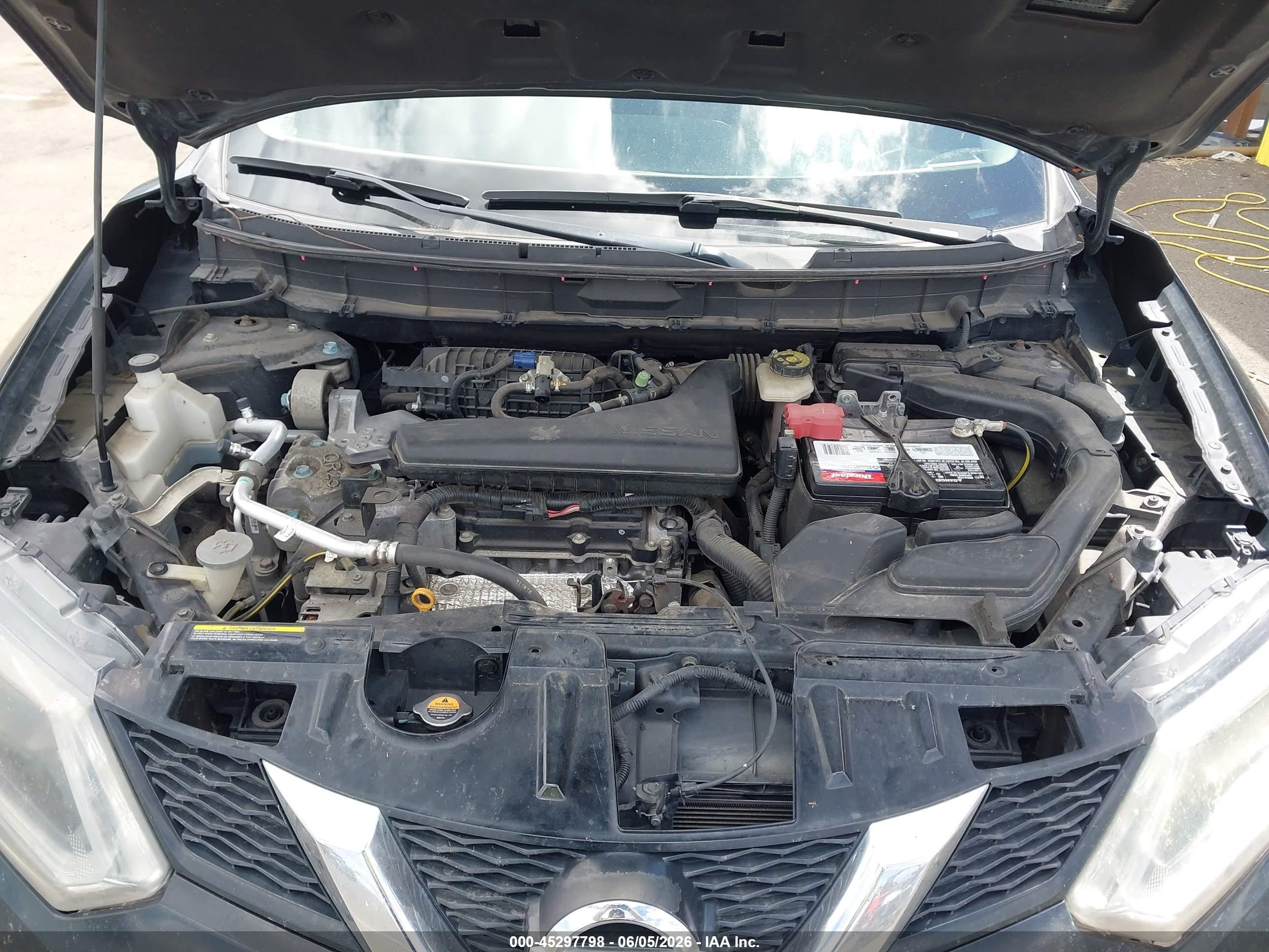 2016 Nissan Rogue S Black vin: KNMAT2MVXGP672629