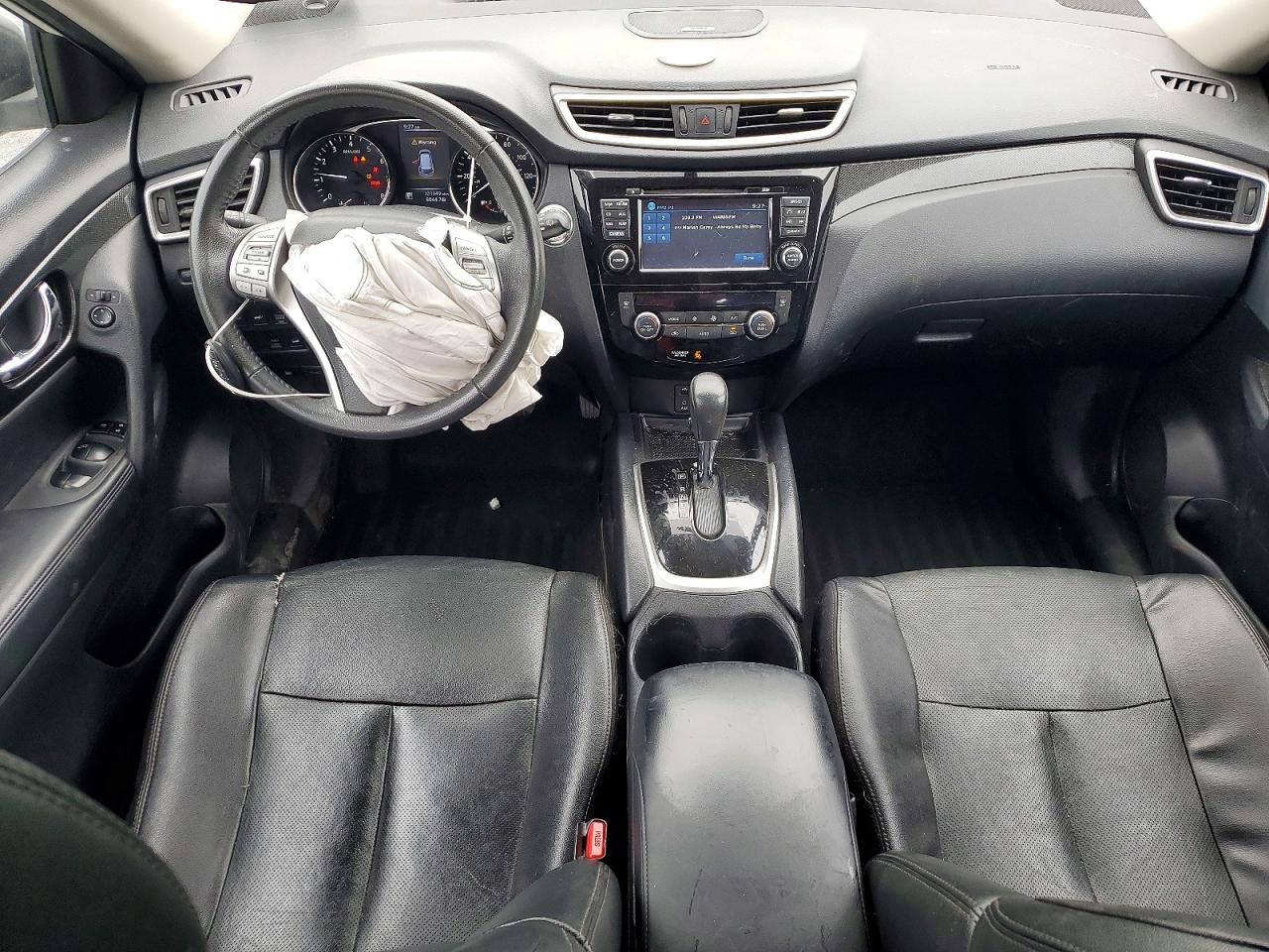 2016 Nissan Rogue Sl White vin: KNMAT2MVXGP673232