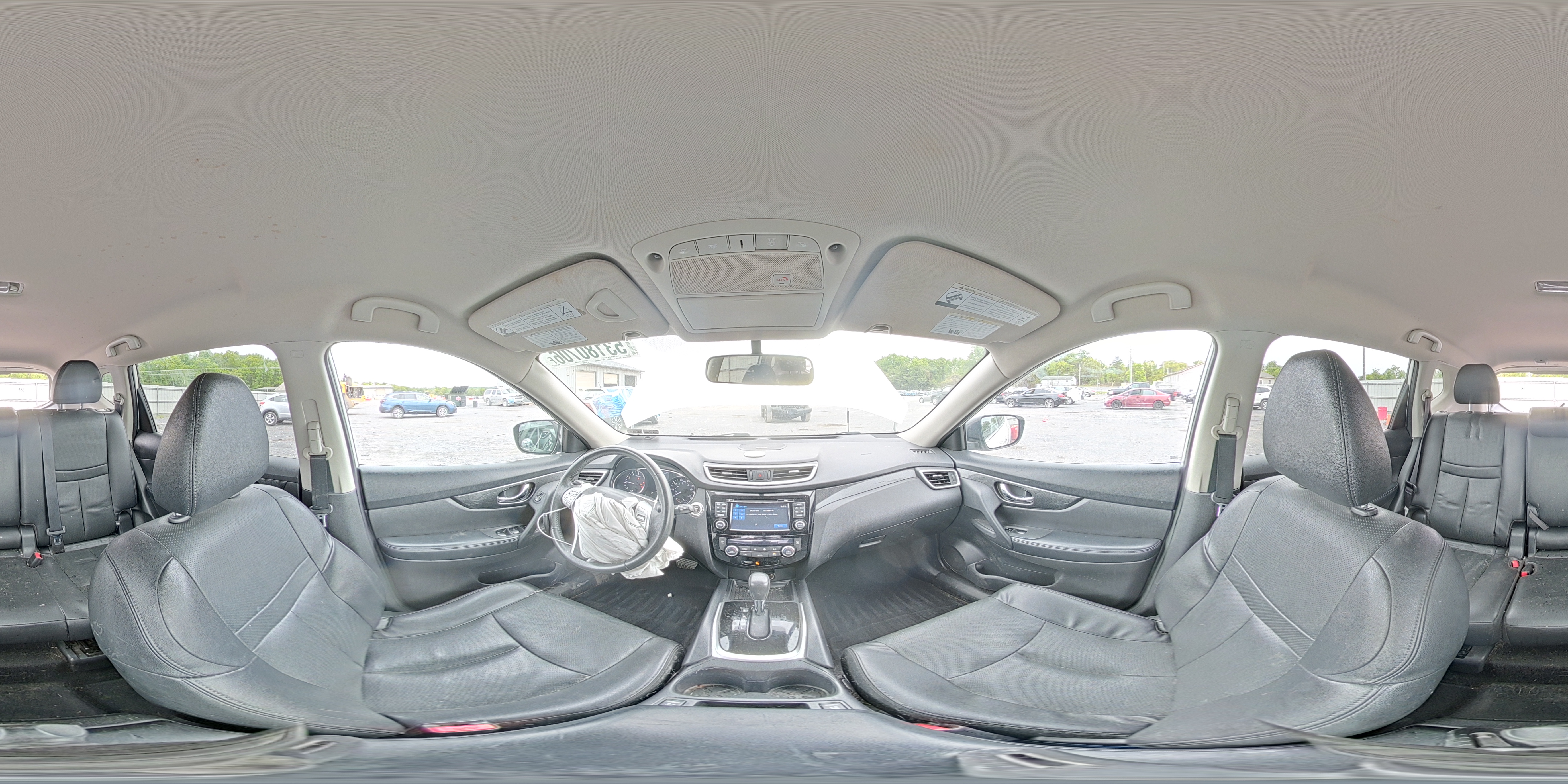 2016 Nissan Rogue Sl White vin: KNMAT2MVXGP673232