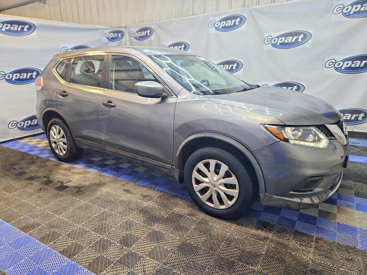 2016 Nissan Rogue S Серый vin: KNMAT2MVXGP712496