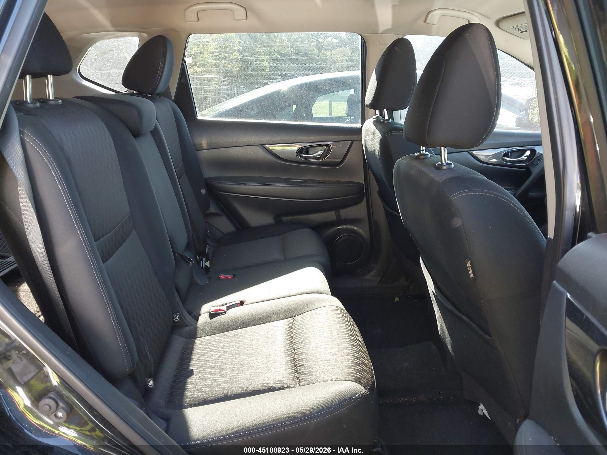 2017 Nissan Rogue Sv Black vin: KNMAT2MVXHP606440