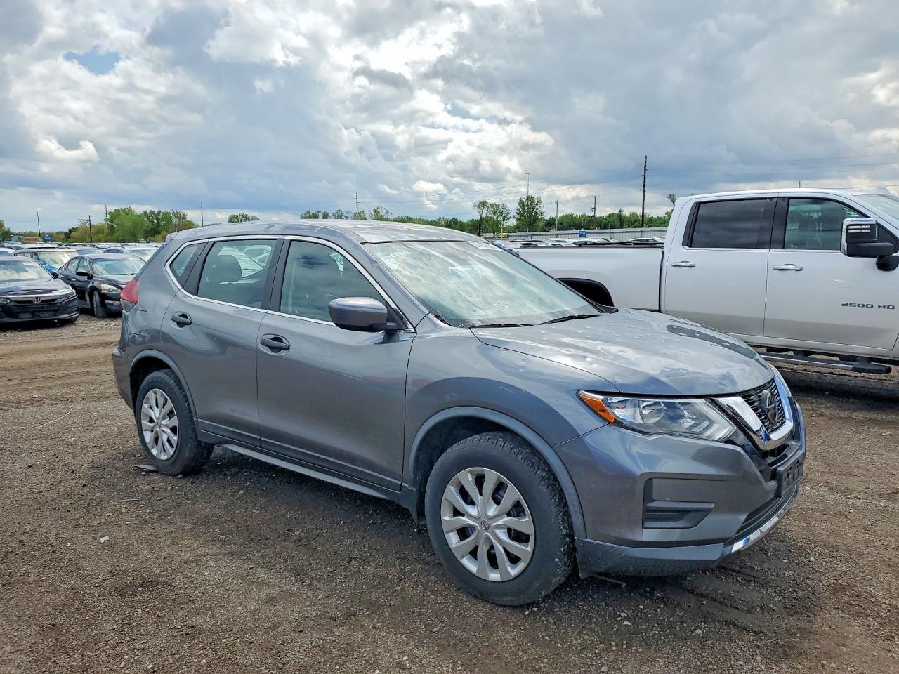 2020 Nissan Rogue S Gray vin: KNMAT2MVXLP521493