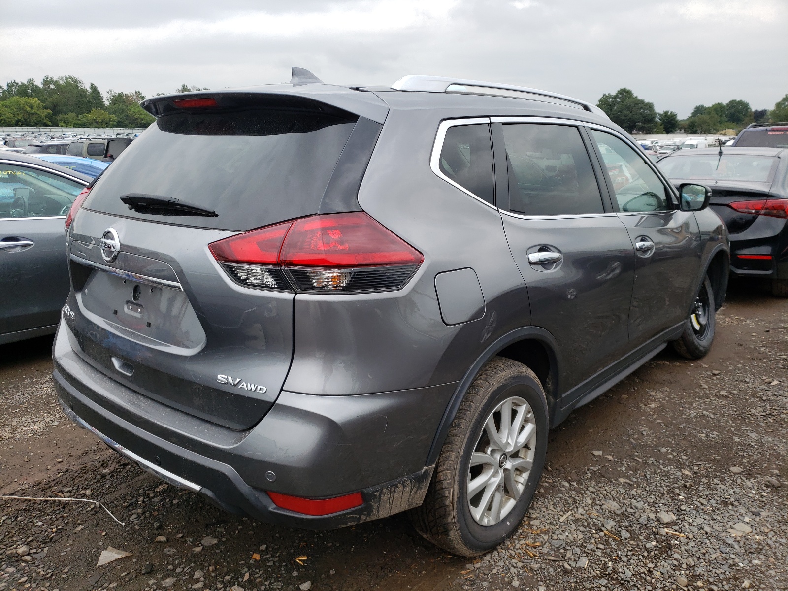 2020 Nissan Rogue S Gray vin: KNMAT2MVXLP539315