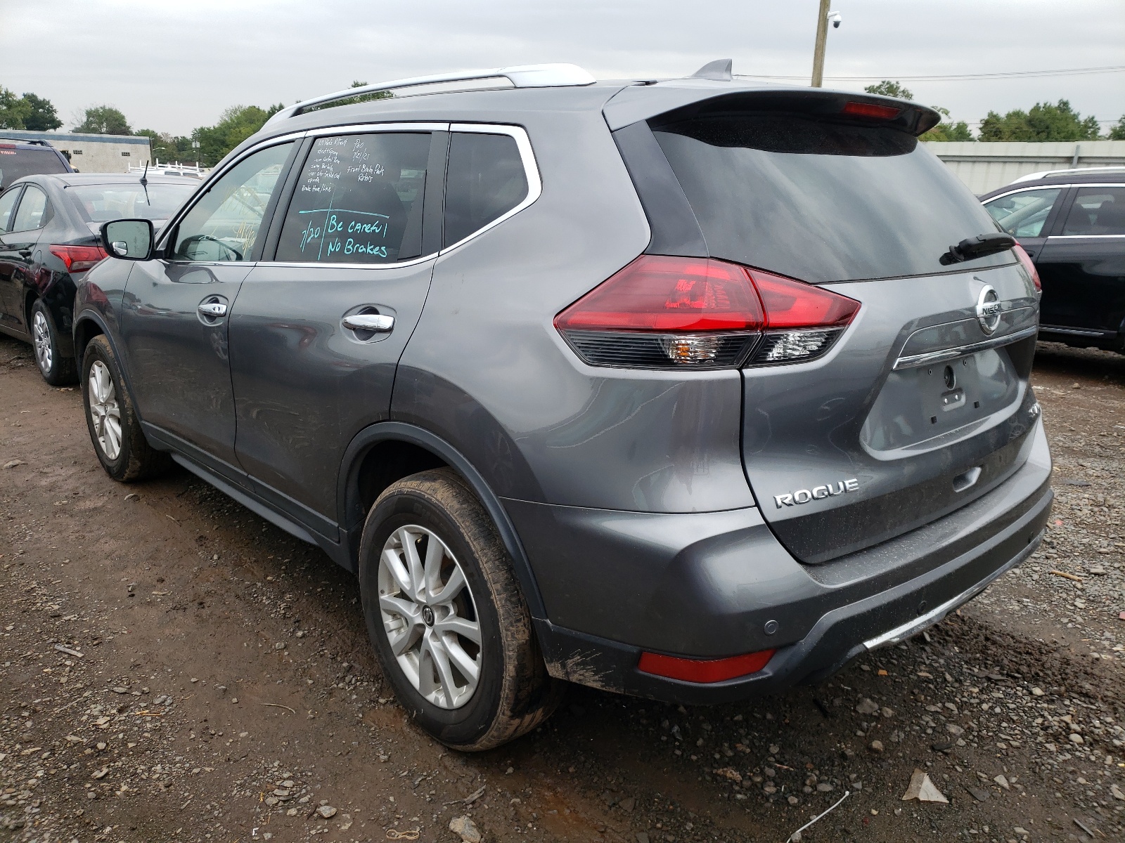 2020 Nissan Rogue S Gray vin: KNMAT2MVXLP539315