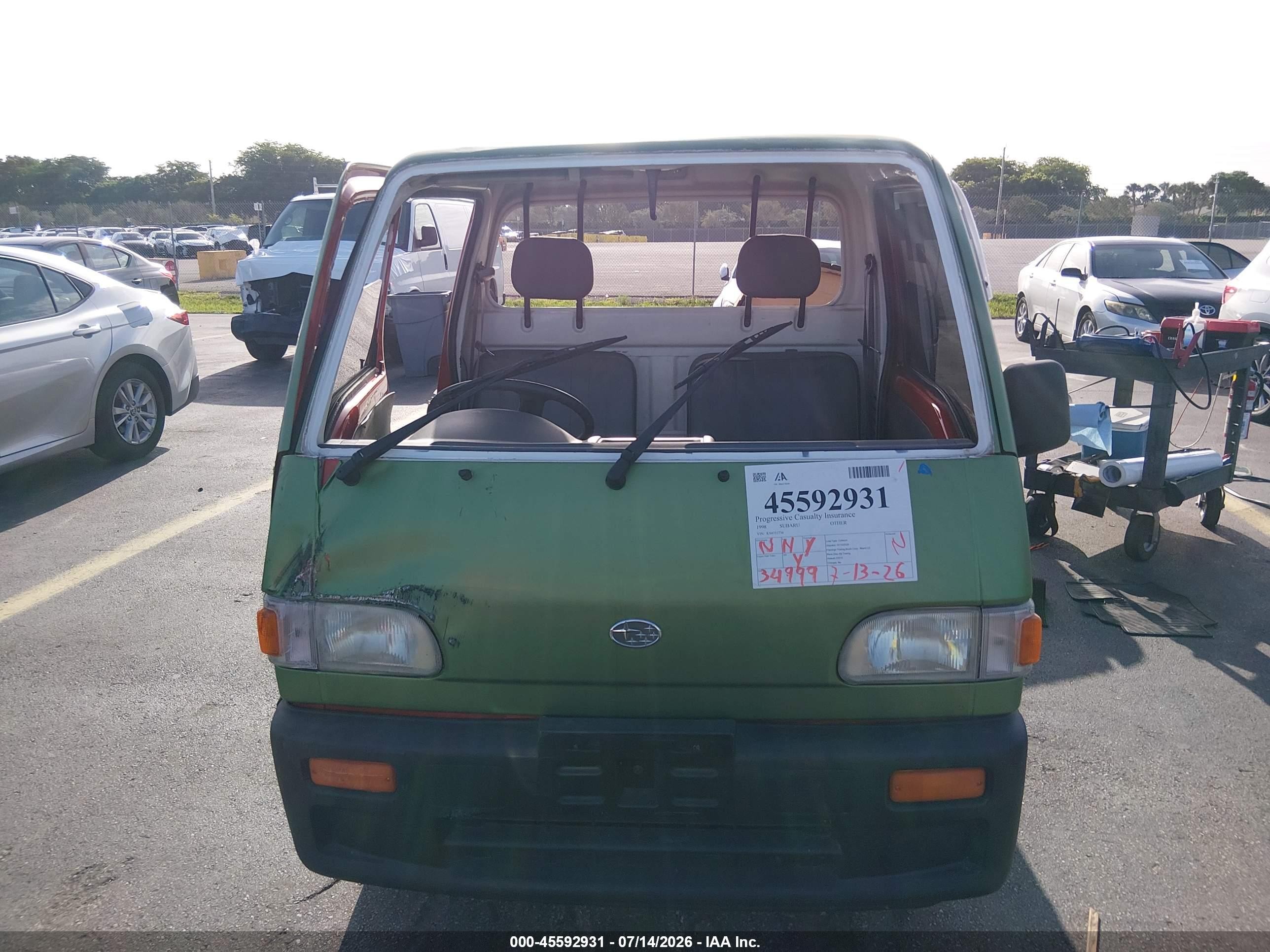 1998 Subaru Other Green vin: KS4351736