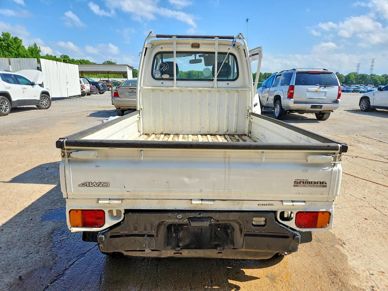 1998 Subaru Sambar Cla White vin: KS4352362
