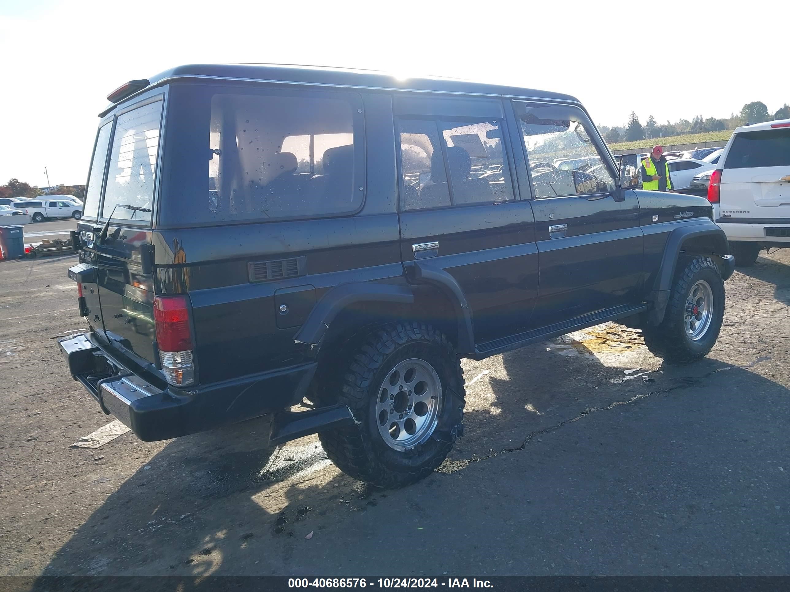 1993 Toyota Land Cruiser Prato   Black vin: KZJ780002467     