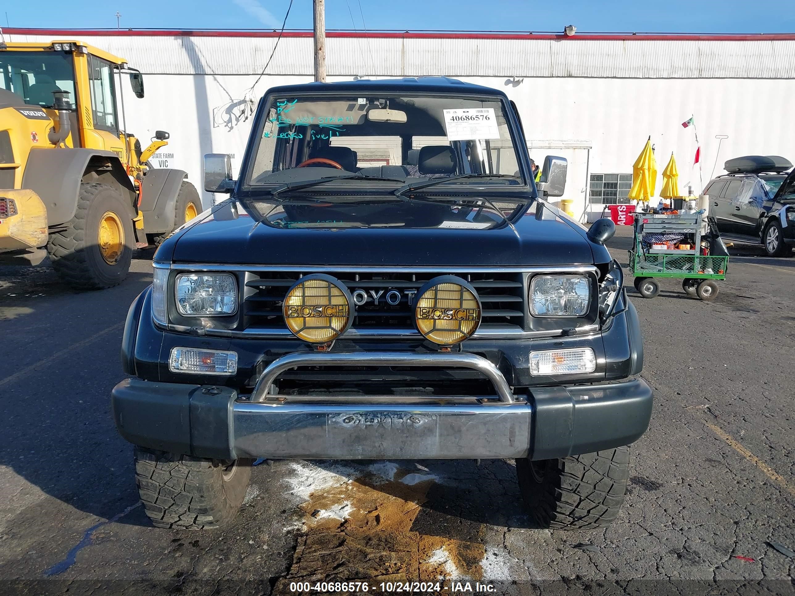 1993 Toyota Land Cruiser Prato   Black vin: KZJ780002467     