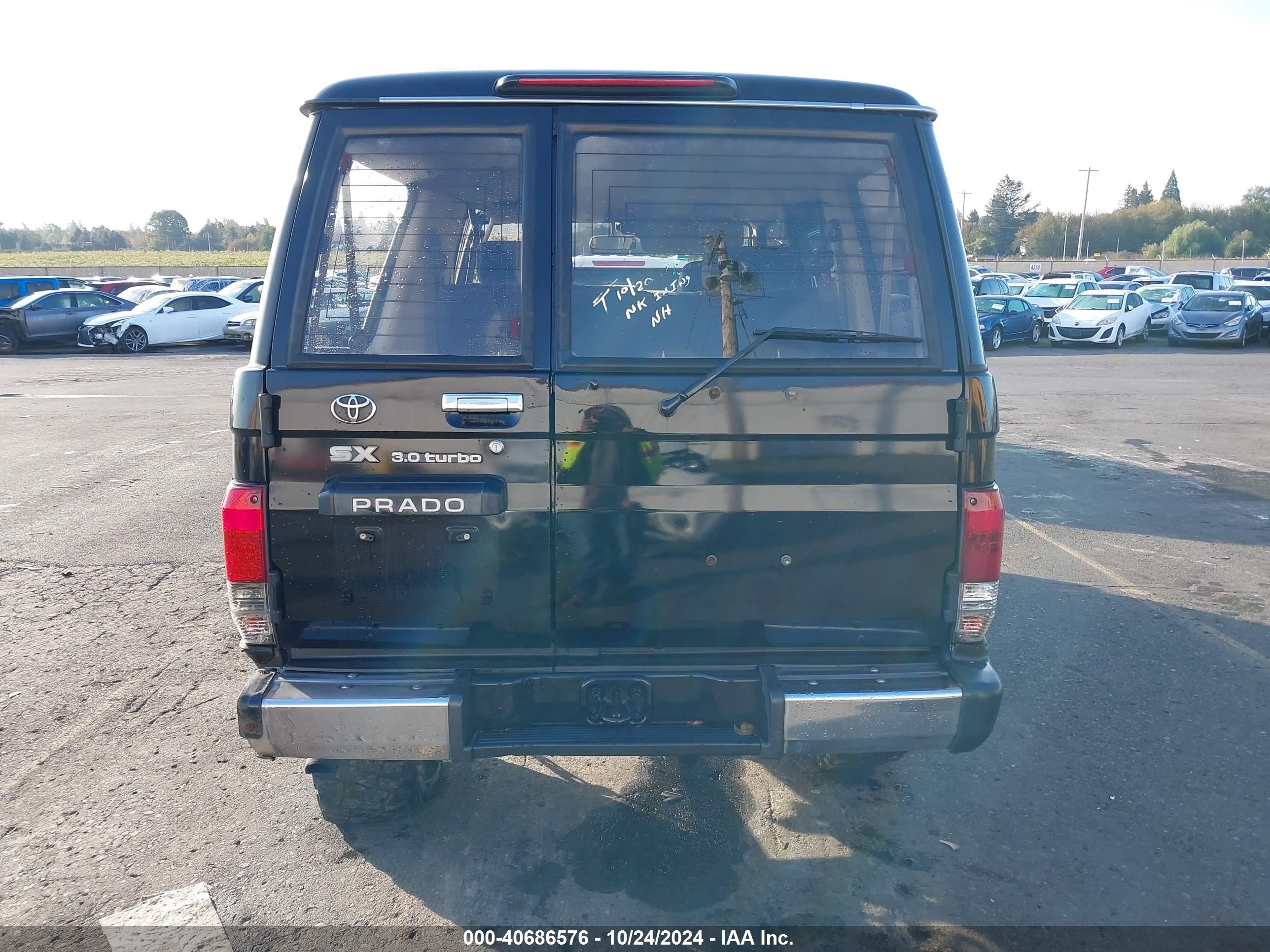 1993 Toyota Land Cruiser Prato   Black vin: KZJ780002467     