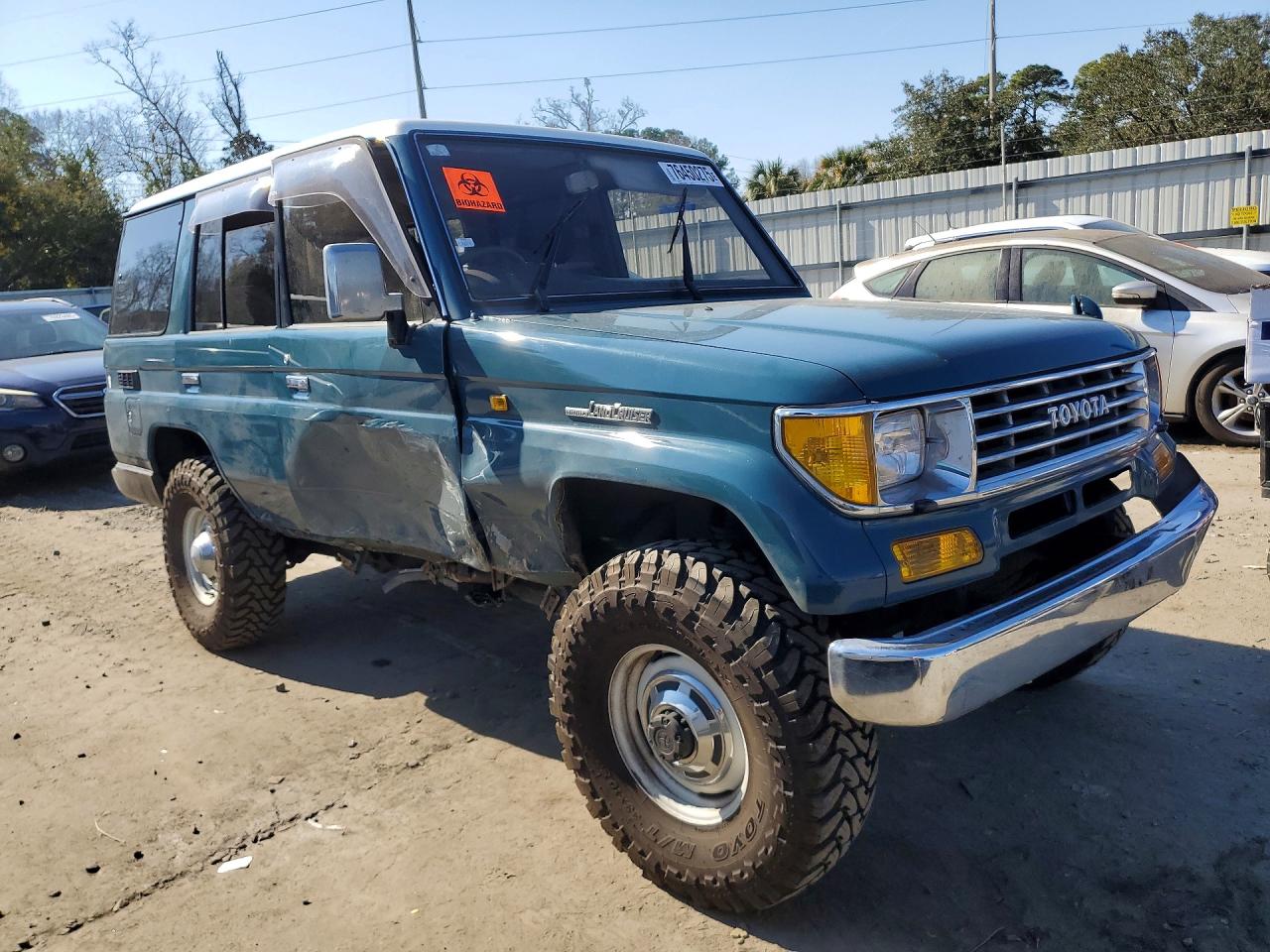 1993 Toyota Land Cruiser Turquoise vin: KZJ780010073