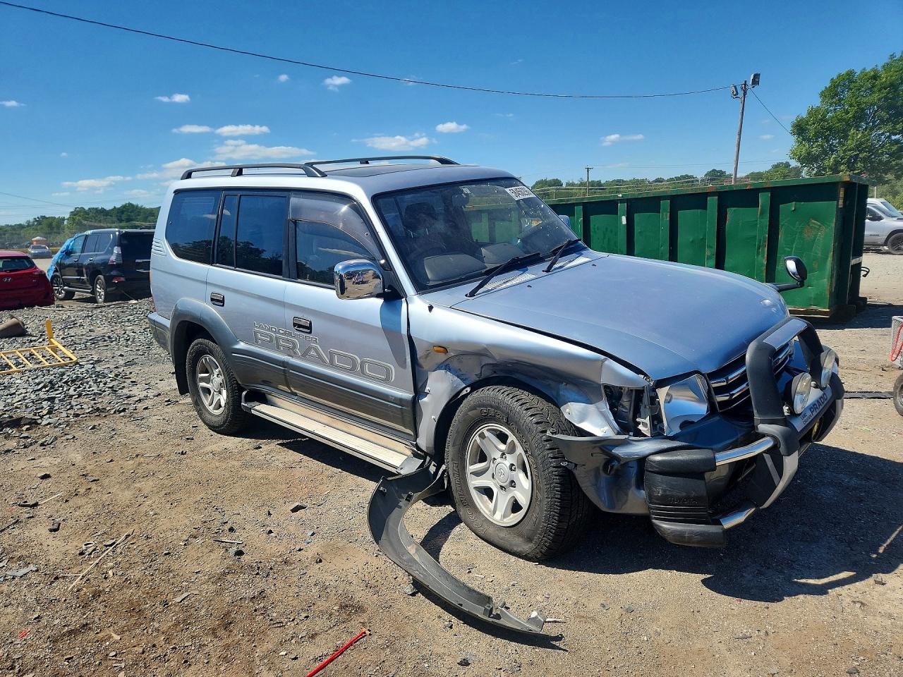1997 Toyota Land Cruiser 4wd Silver vin: KZJ950043427KZJ95