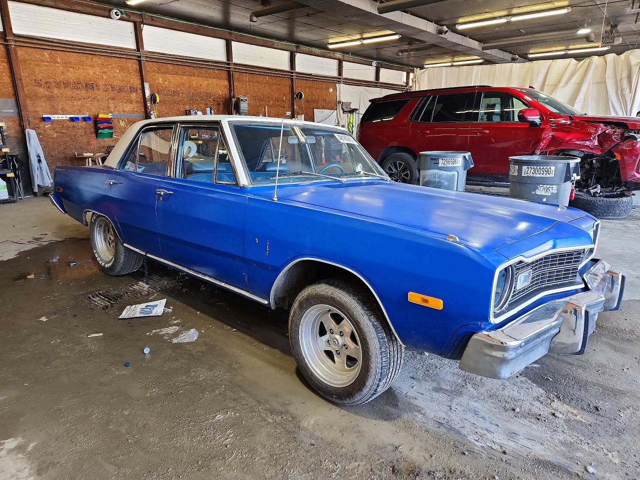 1974 Dodge Dart Blue vin: LH41G4R273719