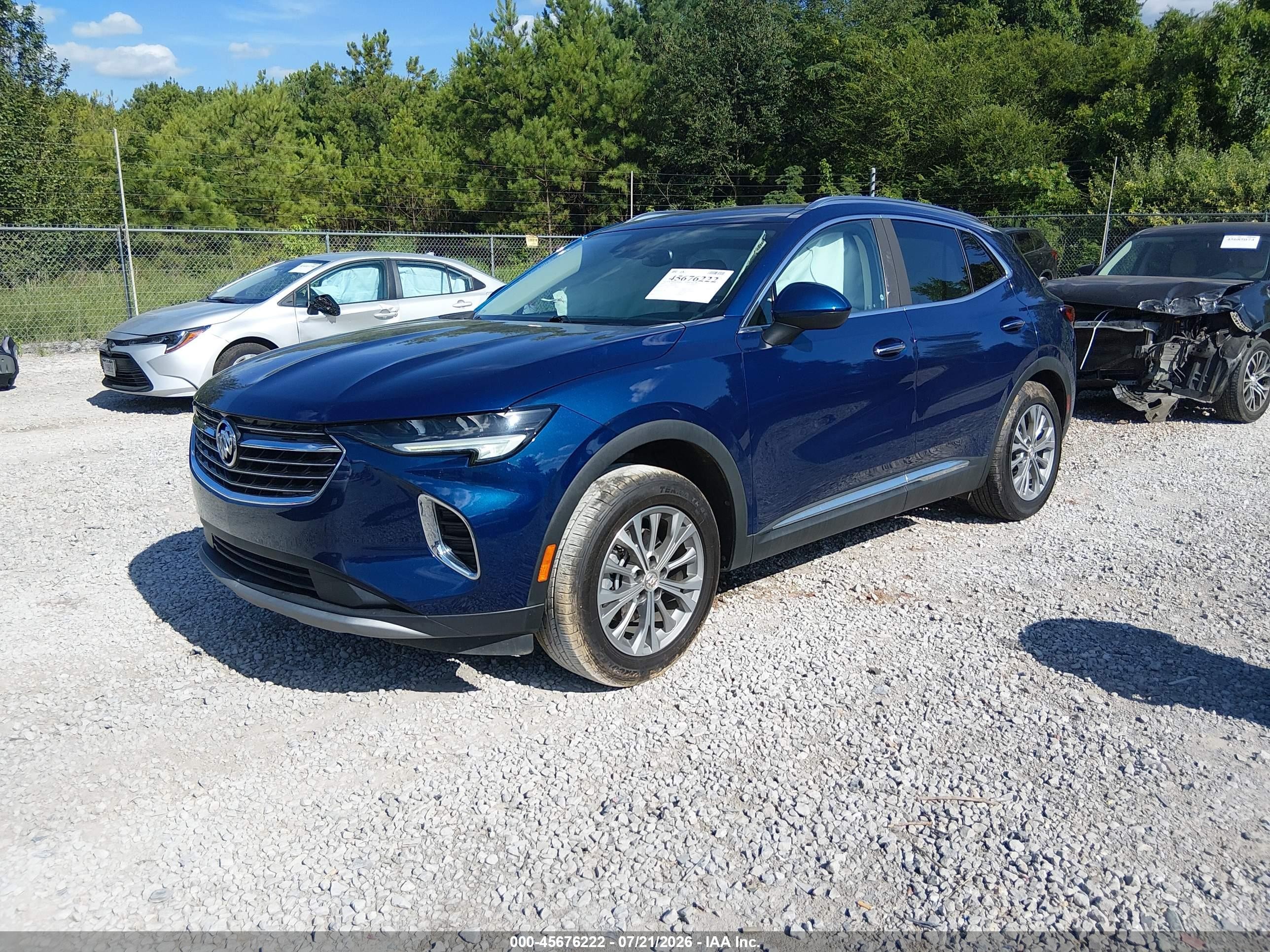 2022 Buick Envision Fwd Preferred Blue vin: LRBAZLR42ND021786