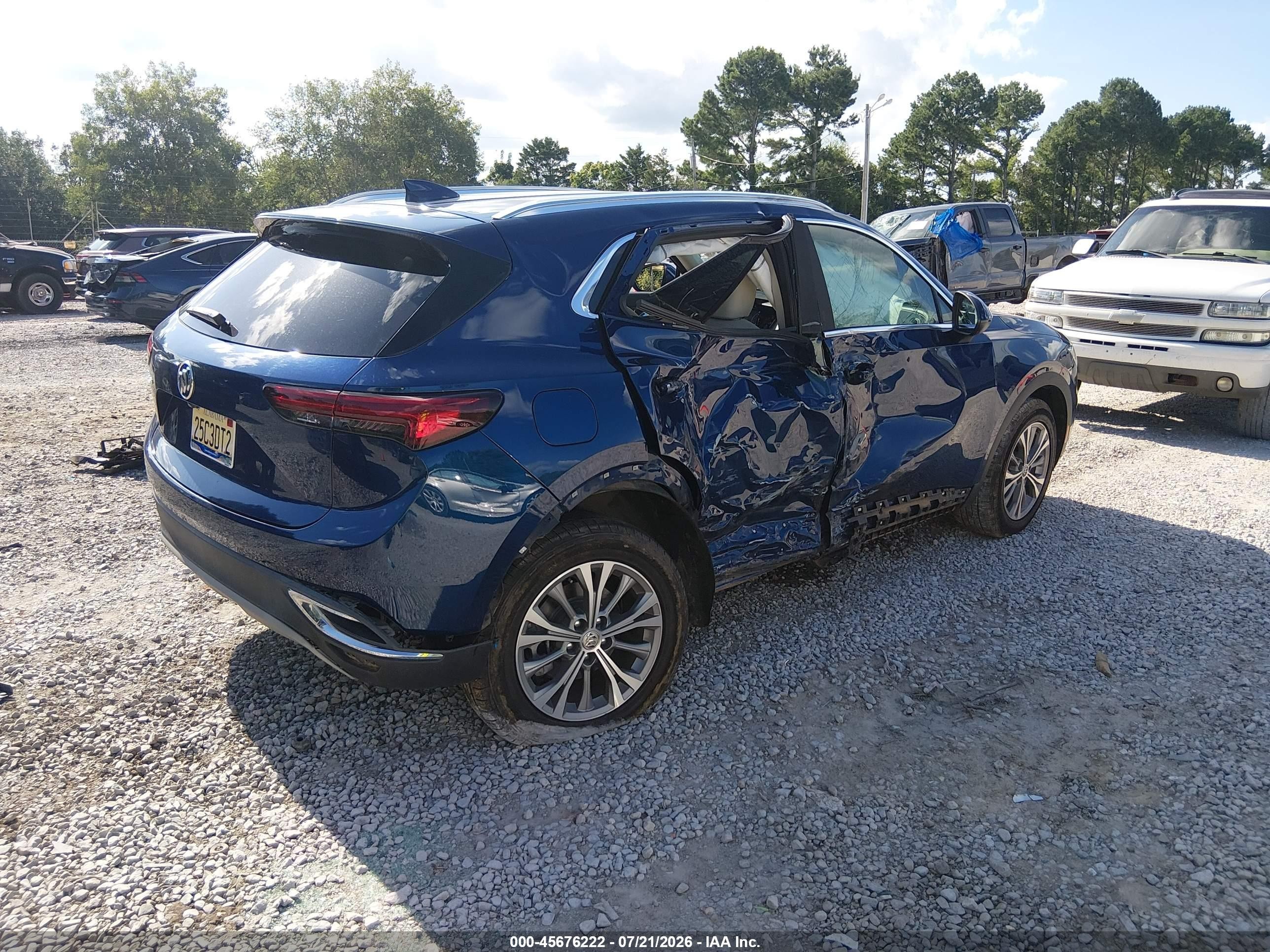 2022 Buick Envision Fwd Preferred Blue vin: LRBAZLR42ND021786