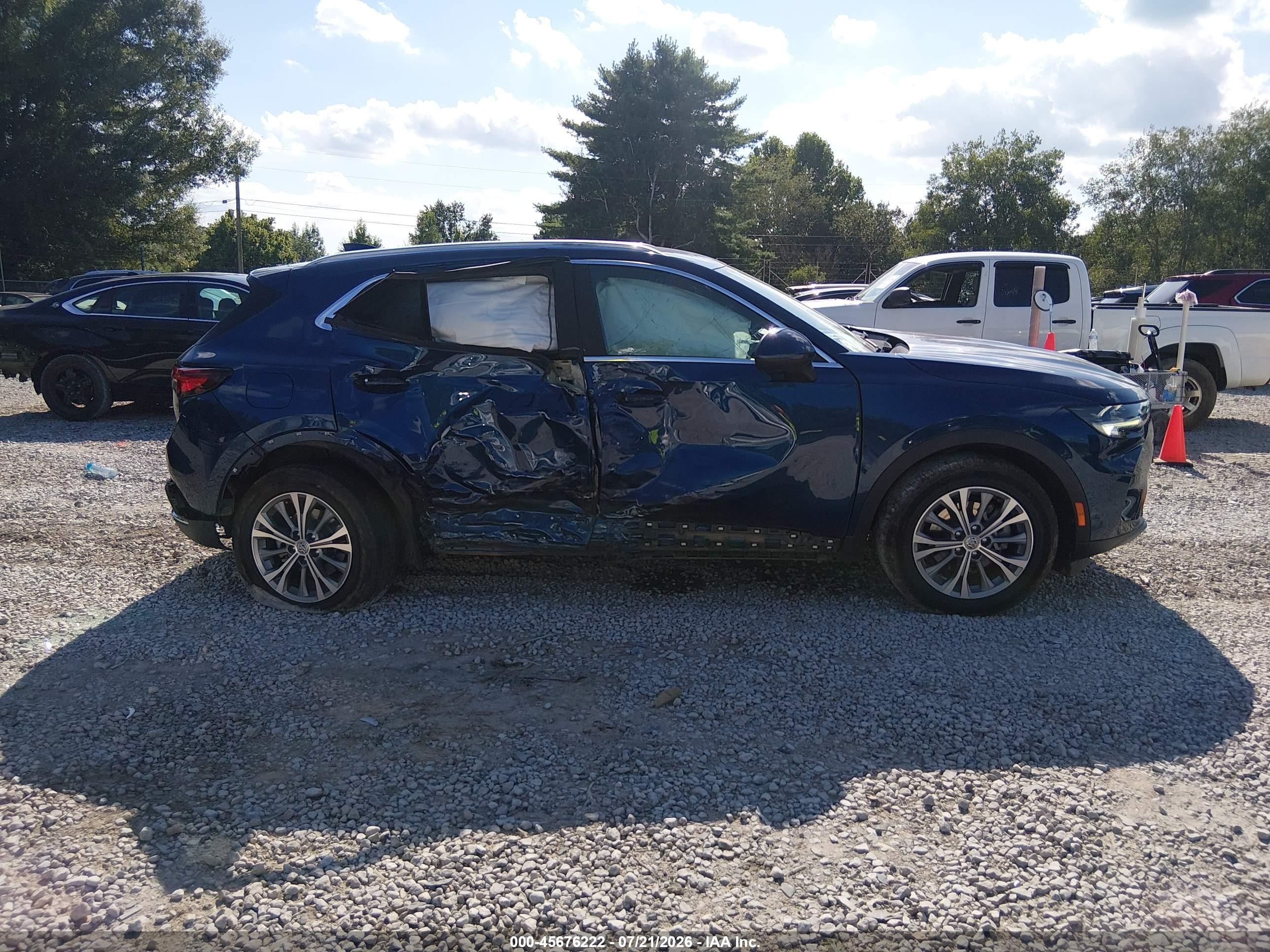 2022 Buick Envision Fwd Preferred Blue vin: LRBAZLR42ND021786