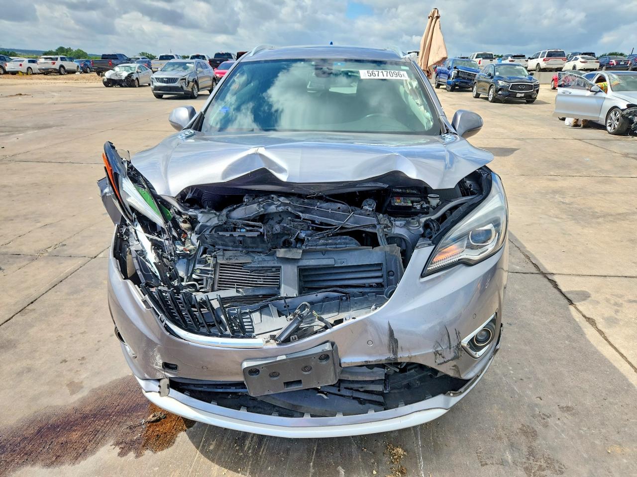 2019 Buick Envision Premium Ii Silver vin: LRBFX4SX0KD010027