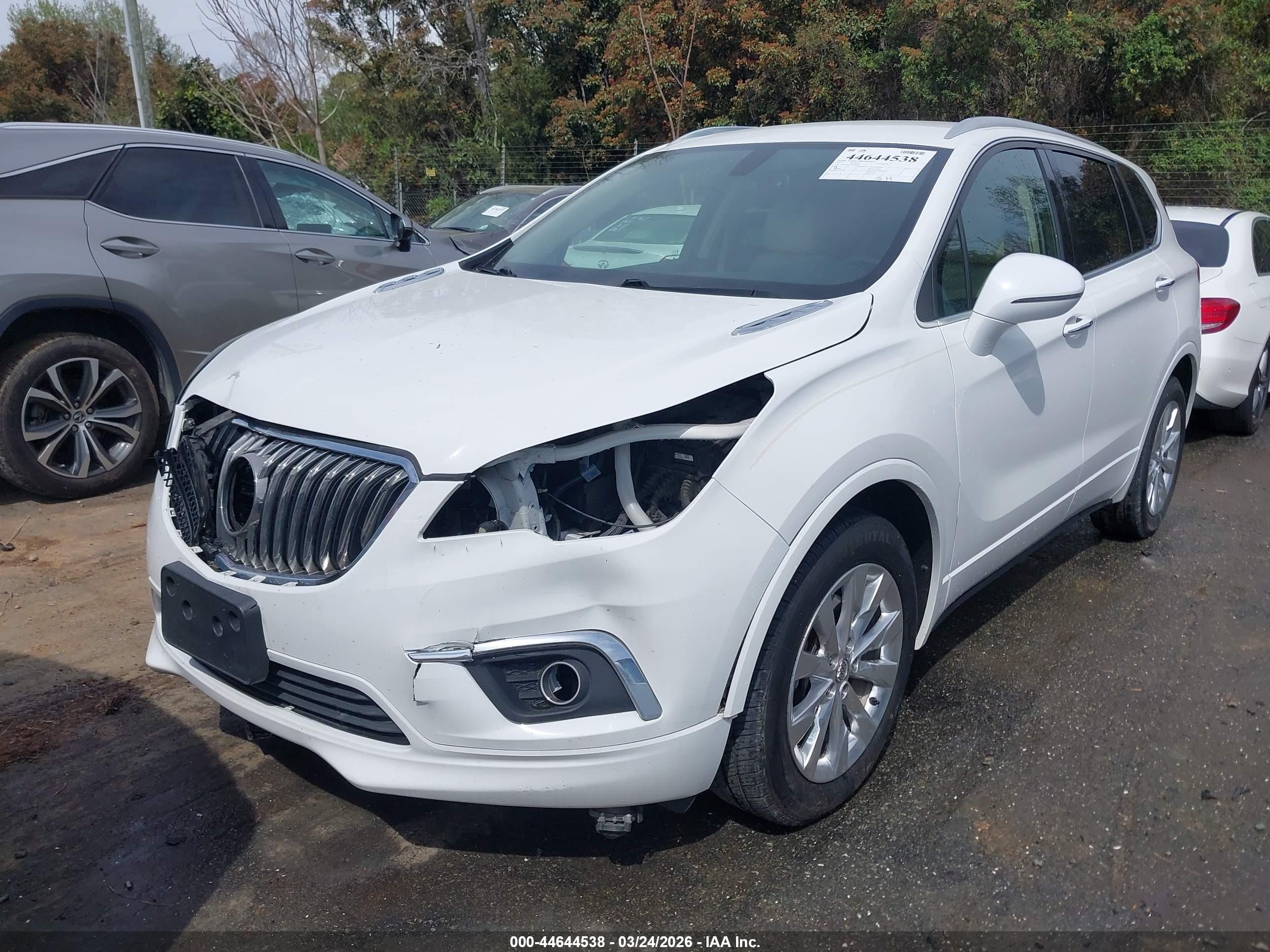 2017 Buick Envision Essence White vin: LRBFXBSA9HD090341